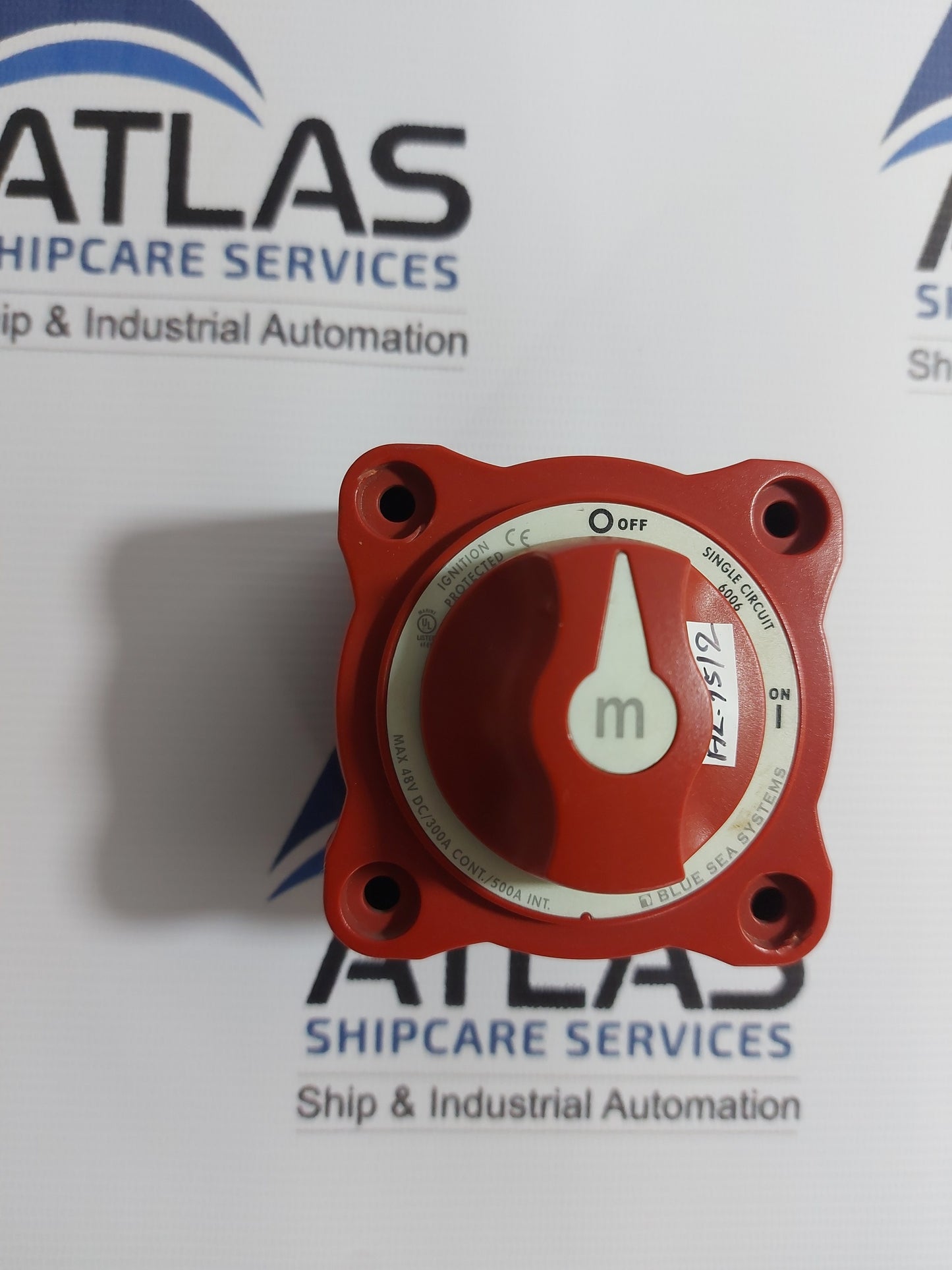 BLUE SEA SYSTEMS 6006 M-SYSTEM BATTERY SWITCH ON/OFF WITH KNOB