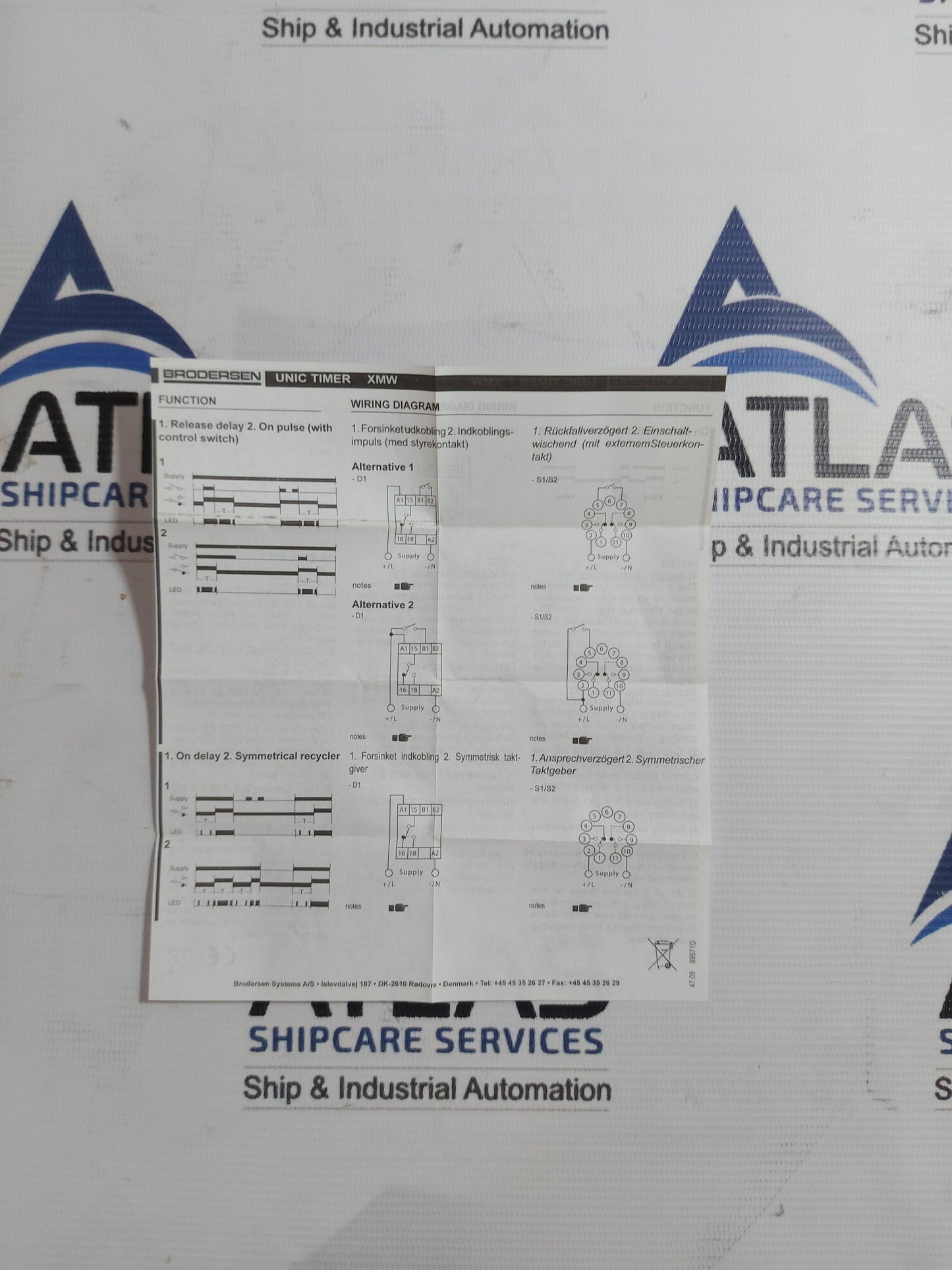 BRODERSON UNIC XMW SPDT D1 MULTIFUNCTION TIMER