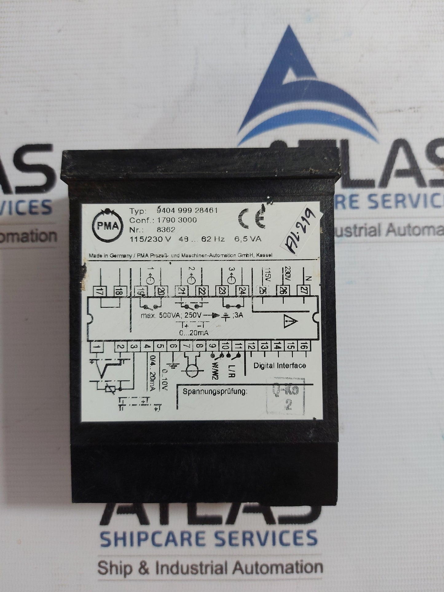 BRUCKNER PMA KS 40 9404 999 28461 TEMPERATURE CONTROLLER
