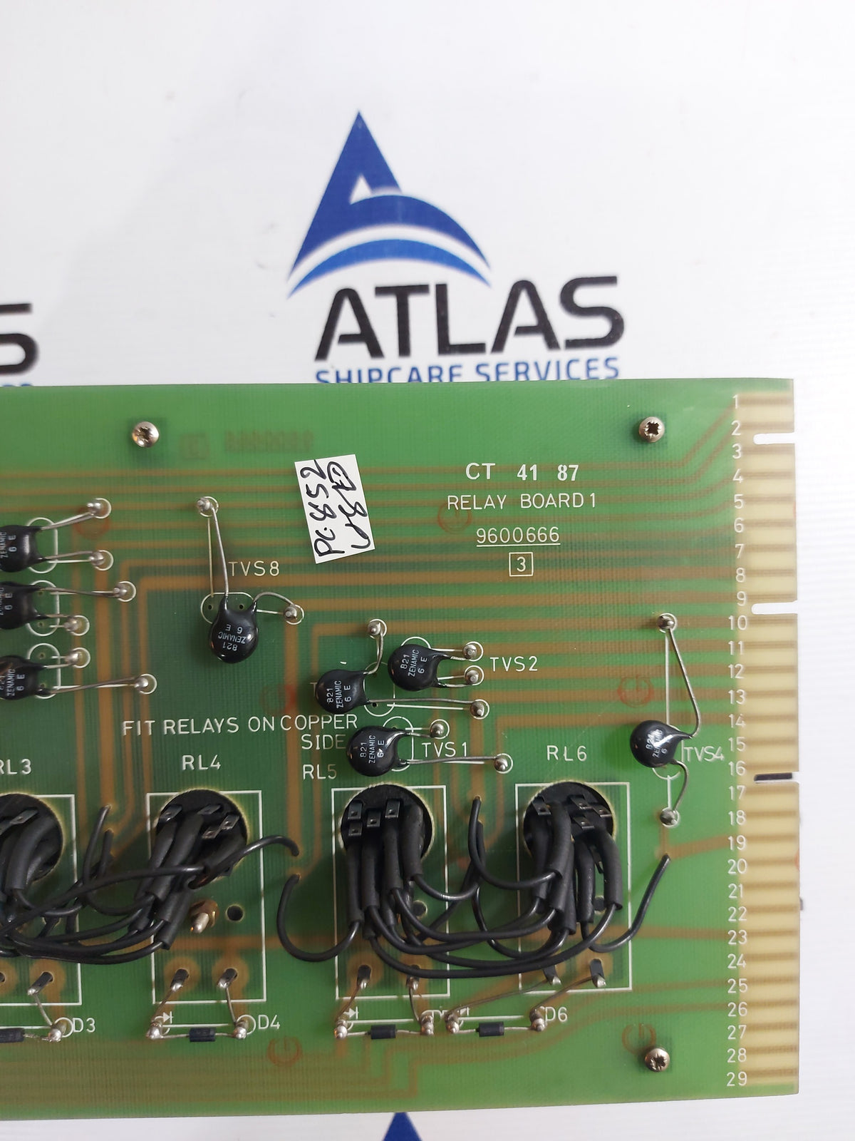 BRUSH HAWKER 9600669 RELAY BOARD 2