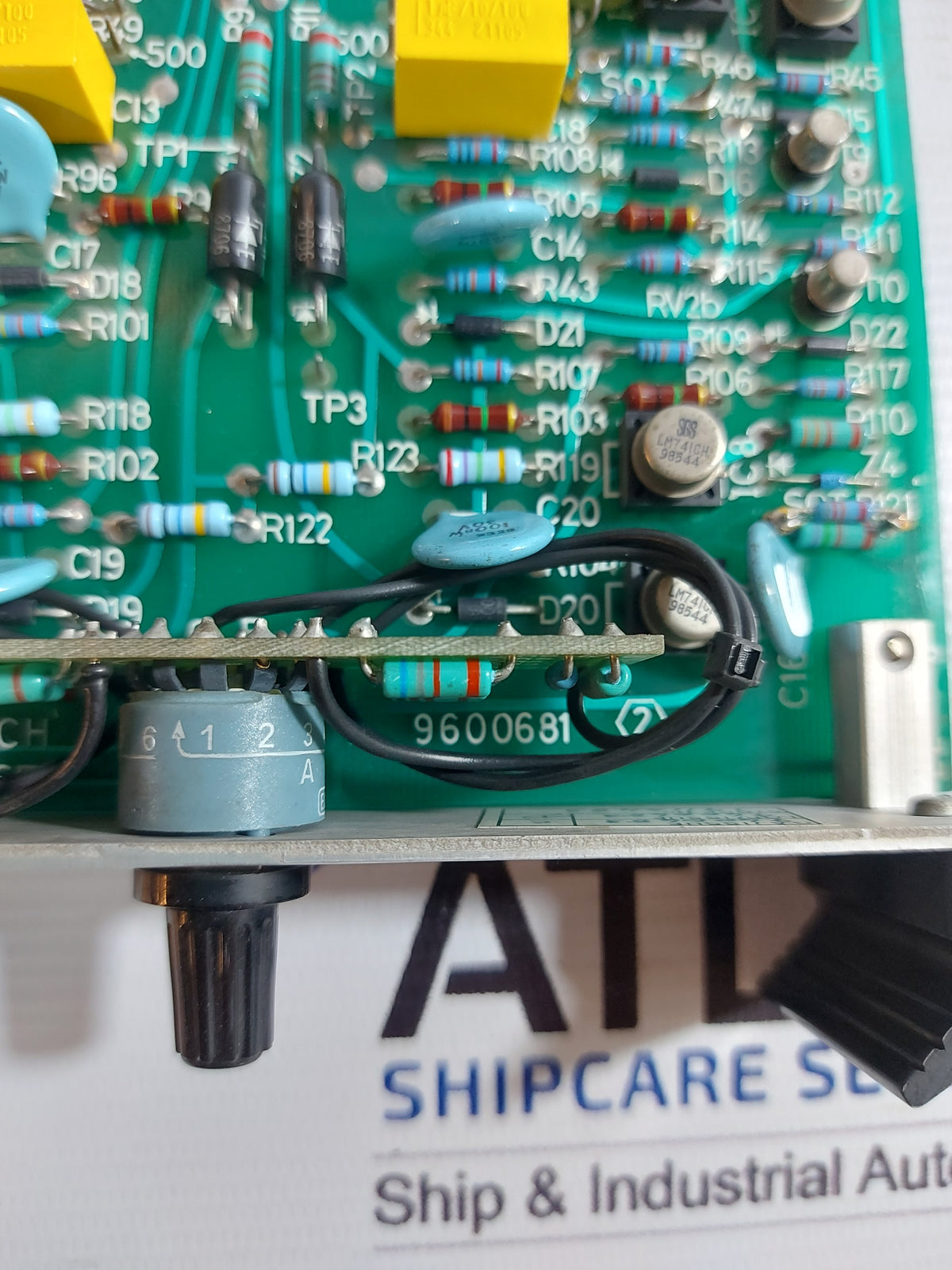 BRUSH HAWKER 9600681 ASYNCHRONOUS DETECTOR PCB CARD