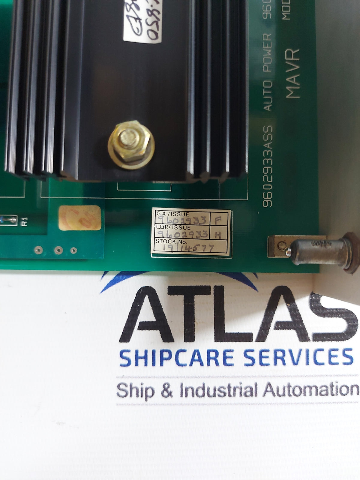 BRUSH HAWKER 9602933ASS 9602932PC MAVR MOD 5 AUTO POWER CARD