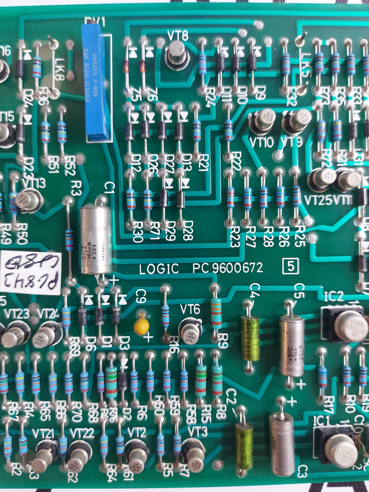 BRUSH HAWKER PC9600672 LOGIC CONTROL BOARD