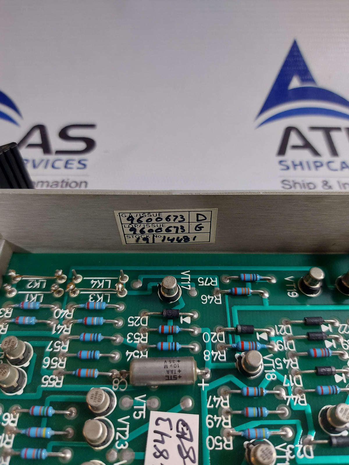 BRUSH HAWKER PC9600672 LOGIC CONTROL BOARD
