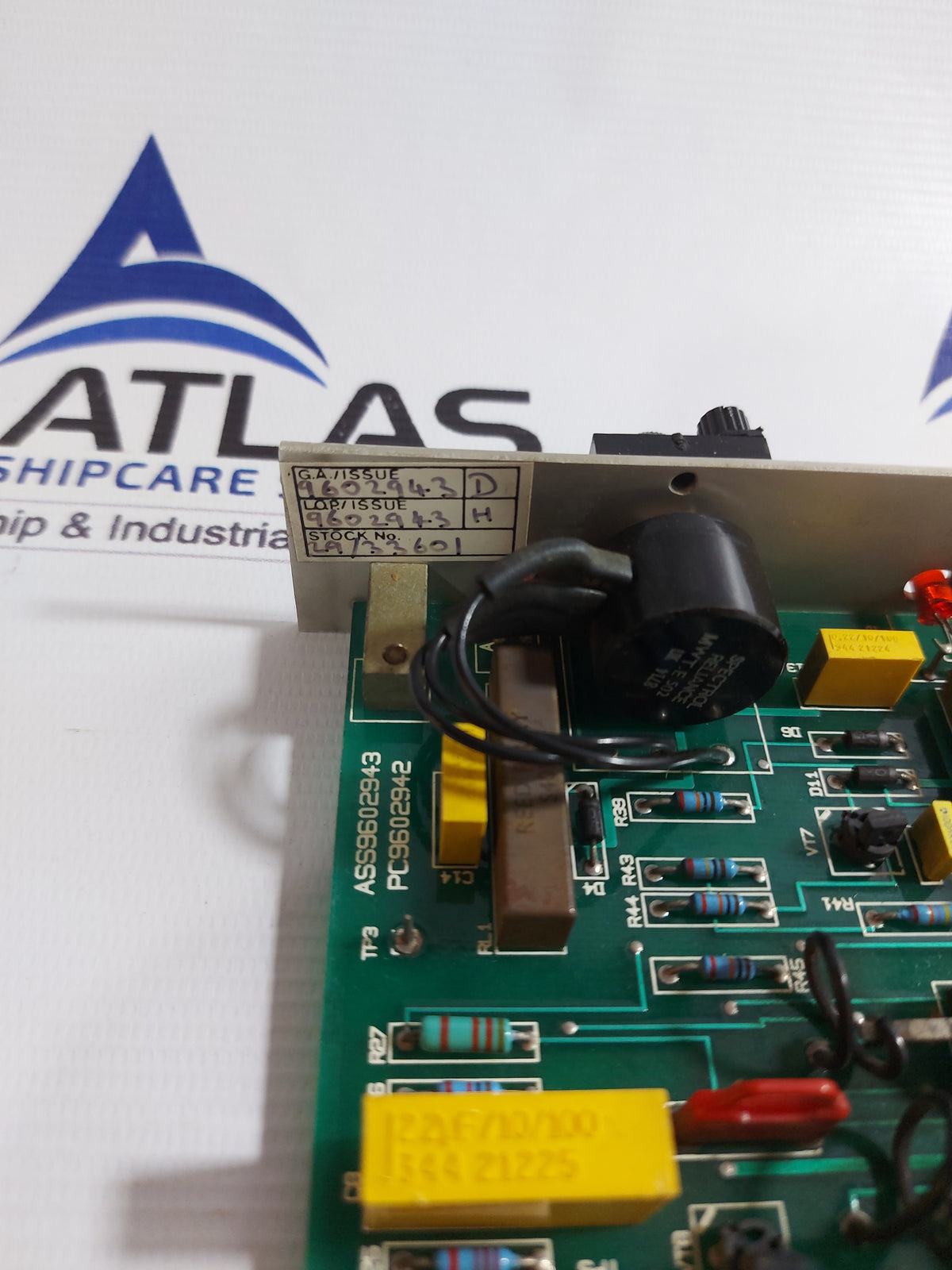 BRUSH HAWKER PC9602942 ASS9602943 MOD 3 MAVR POWER FACTOR CONTROL
