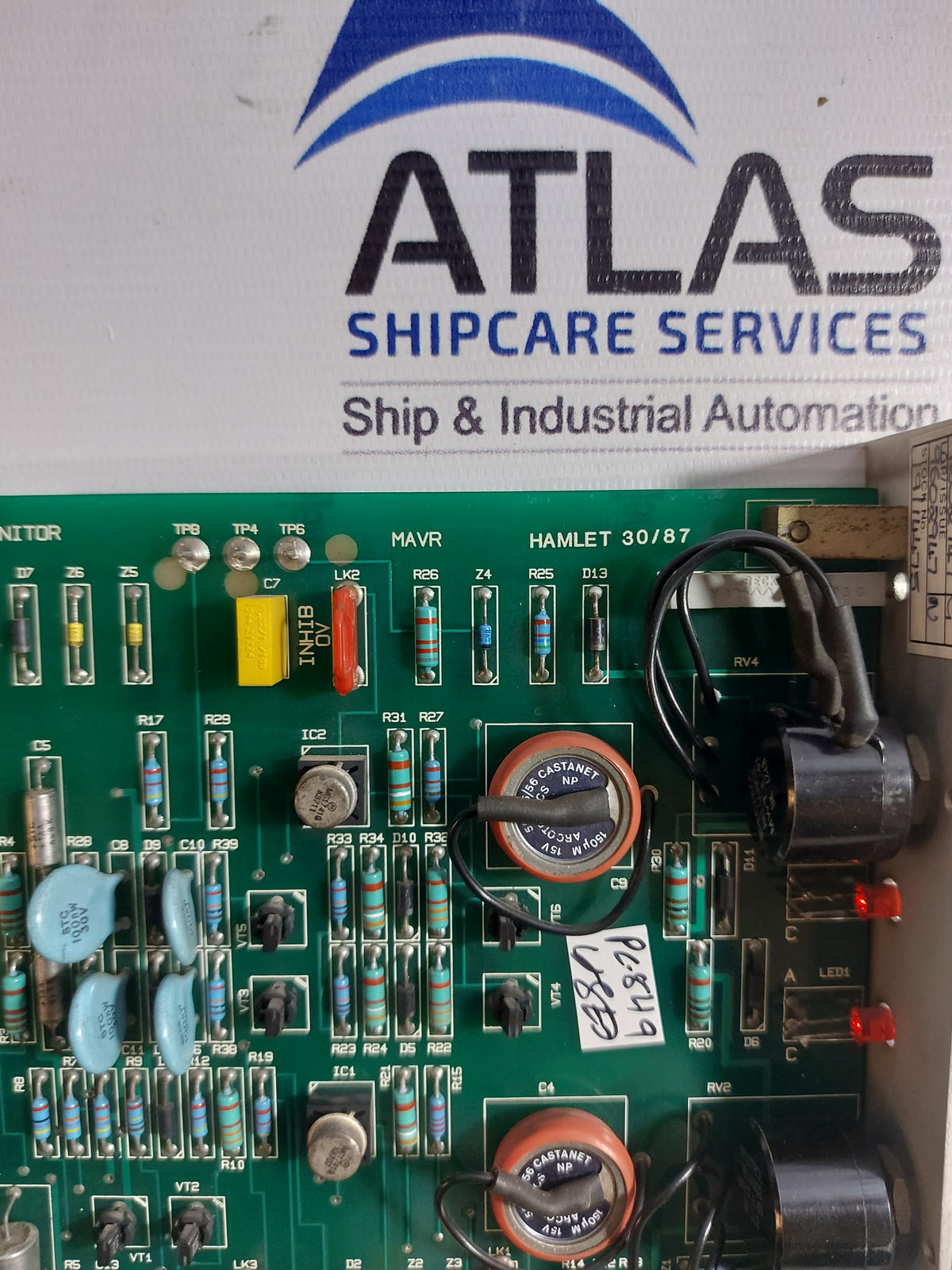 BRUSH HAWKER PC9602946 ASS9602947 VOLTAGE MONITOR CARD