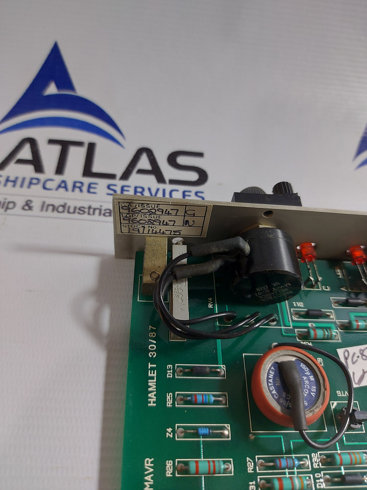 BRUSH HAWKER PC9602946 ASS9602947 VOLTAGE MONITOR CARD