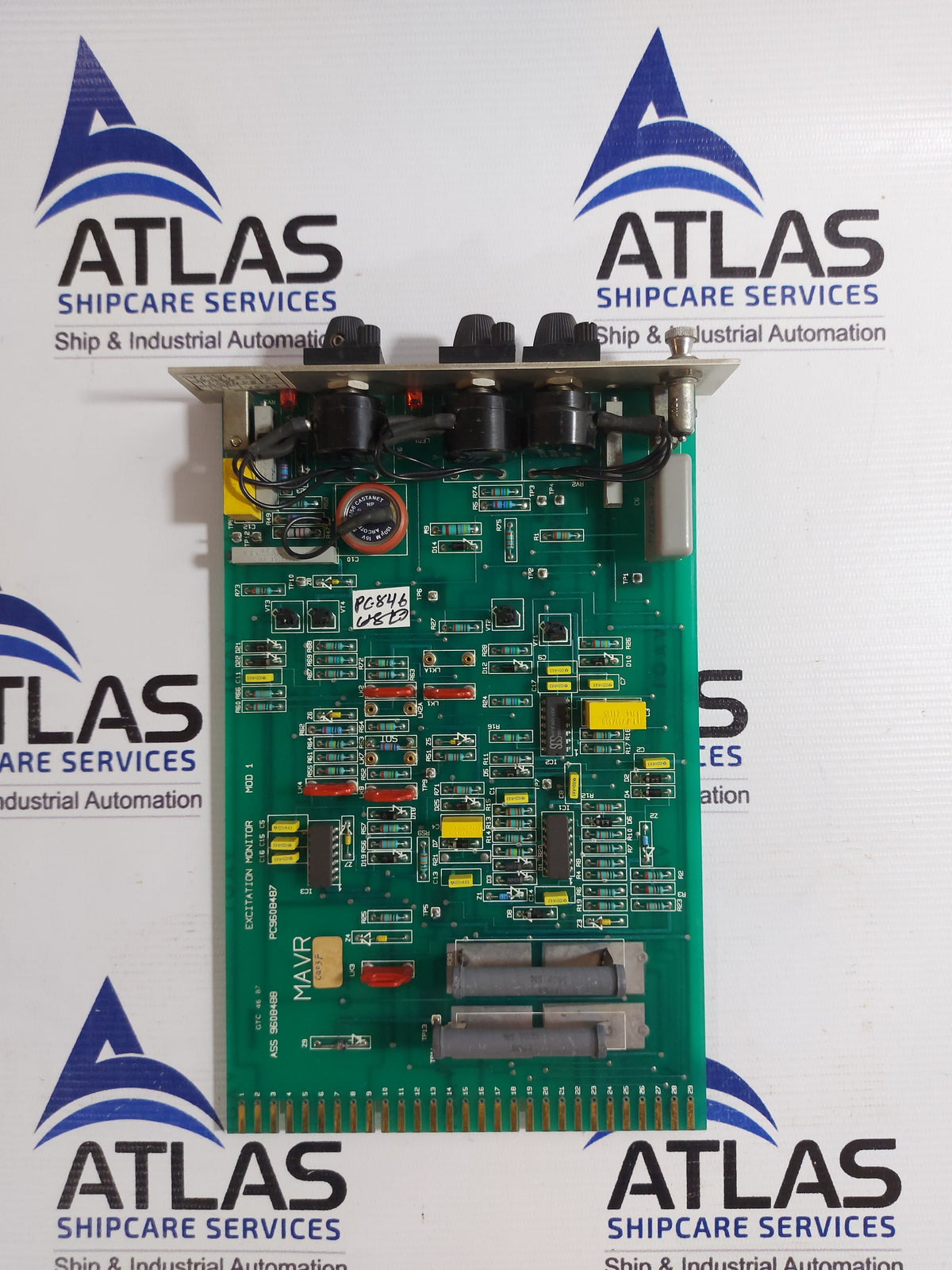 BRUSH HAWKER PC9608487 EXCITATION MONITOR PCB CARD ASS 9608488