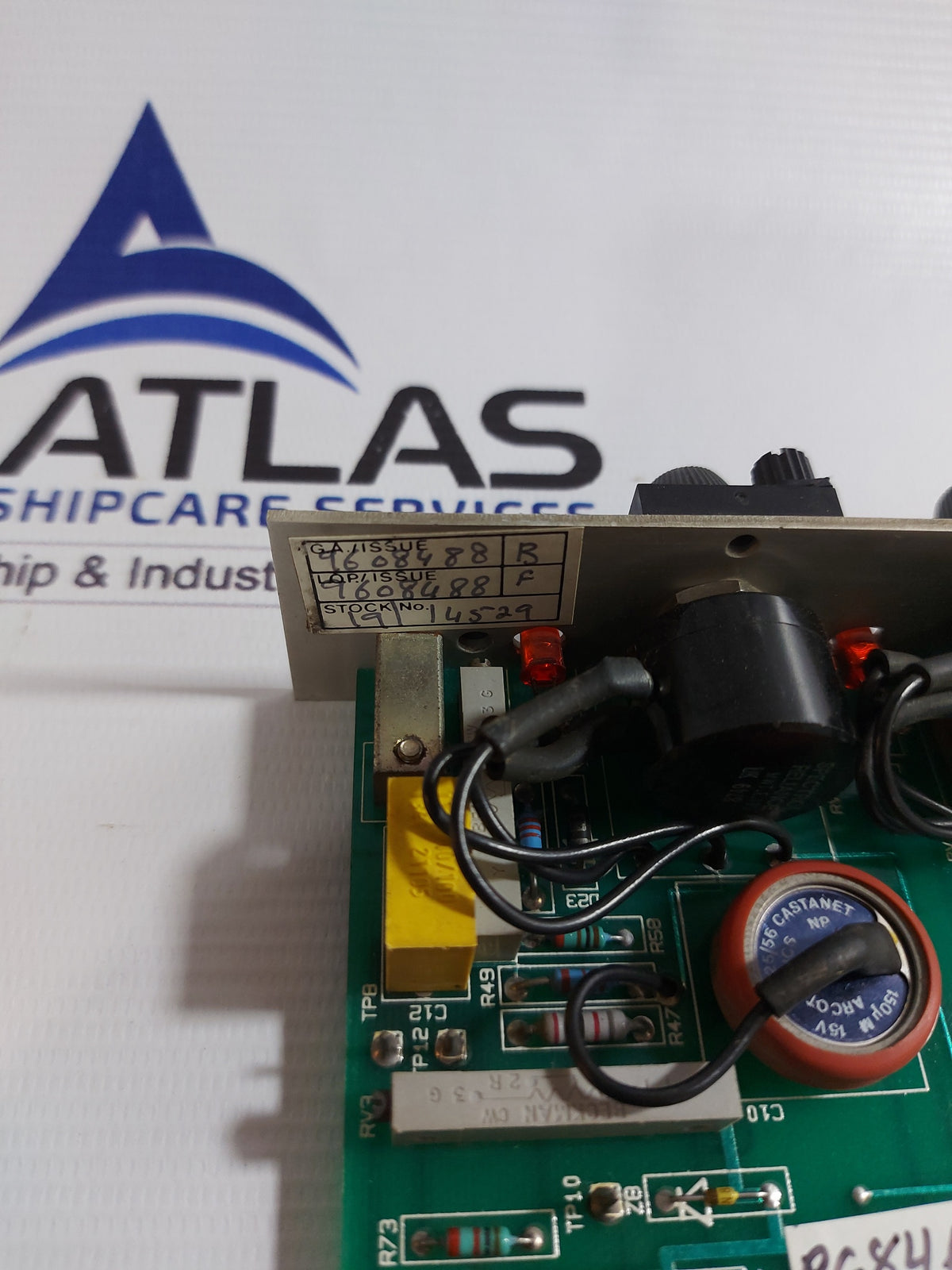 BRUSH HAWKER PC9608487 EXCITATION MONITOR PCB CARD ASS 9608488