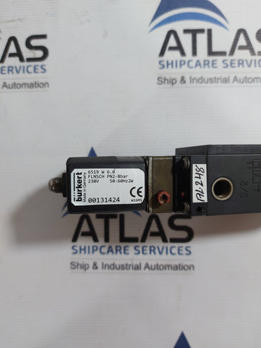 BURKERT 6519 W 6.0 FLNSCH PN2-8BAR SOLENOID VALVE