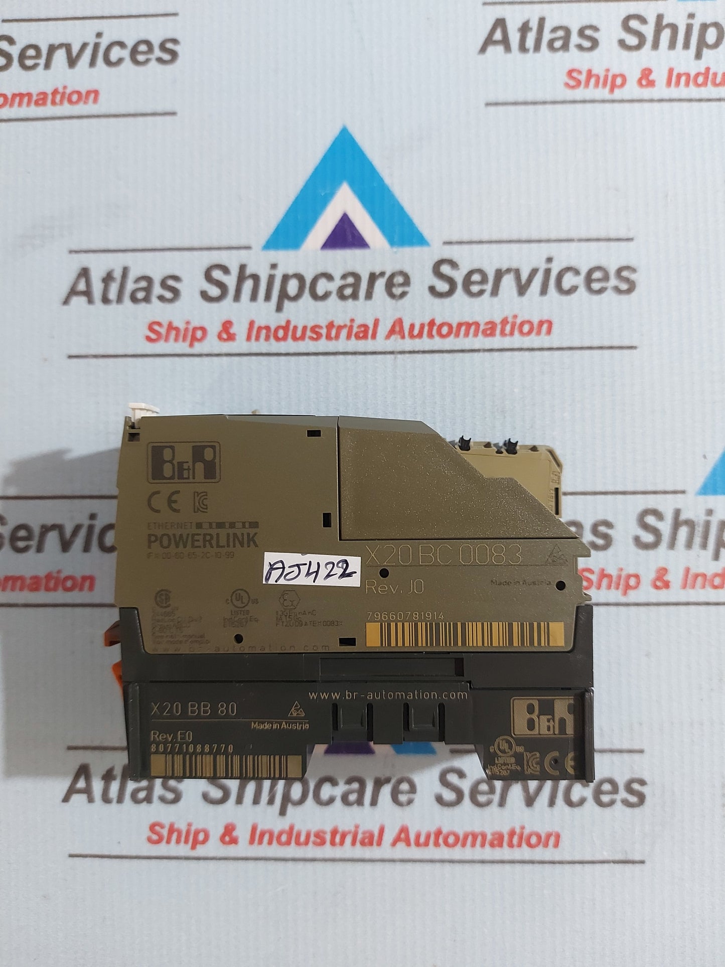 B&R AUTOMATION X20 BC 0083 POWERLINK BUS CONTROLLER WITH X20 PS 9400