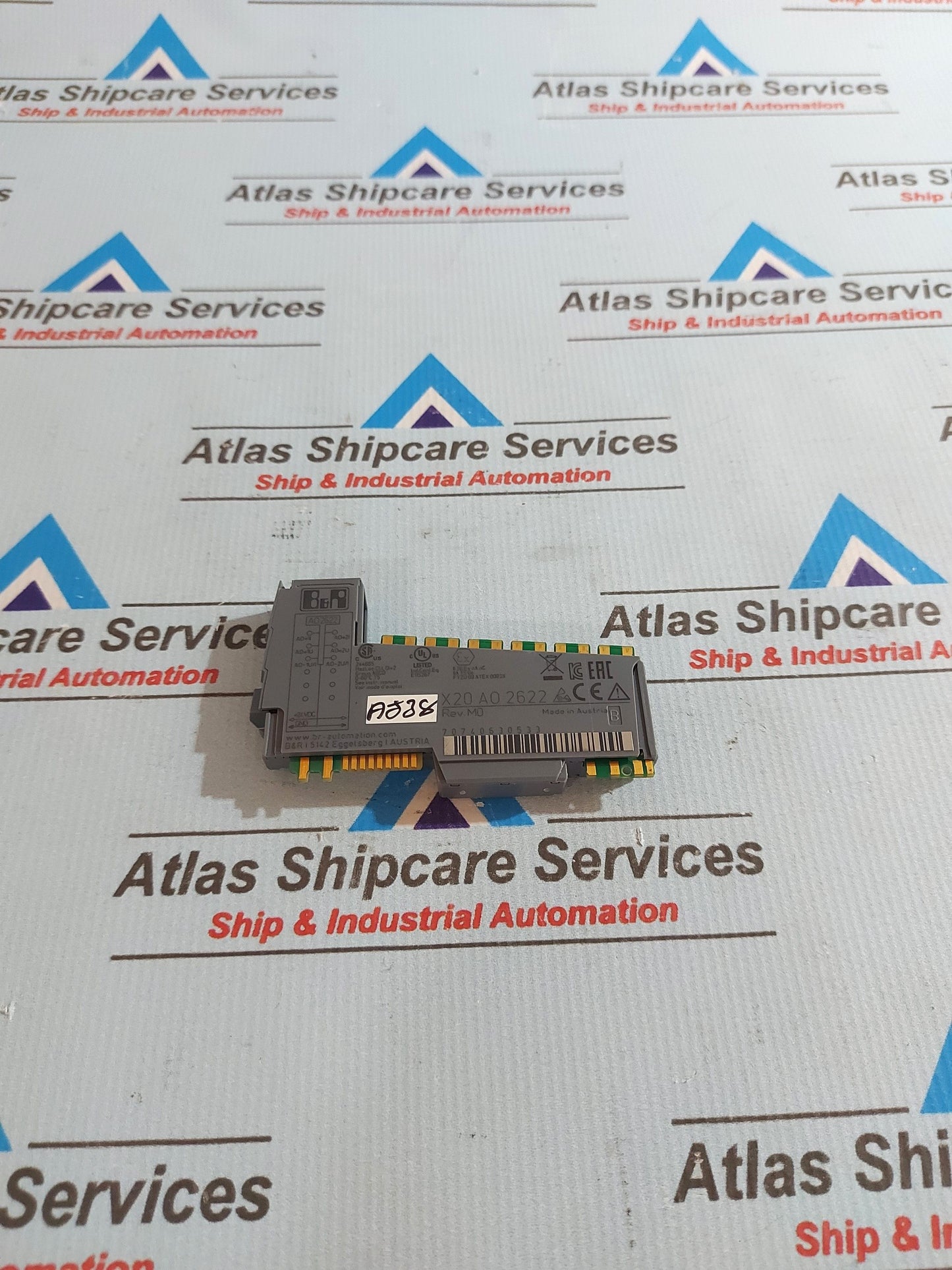 B&R AUTOMATION X20 AO 2622 ANALOG OUTPUT MODULE