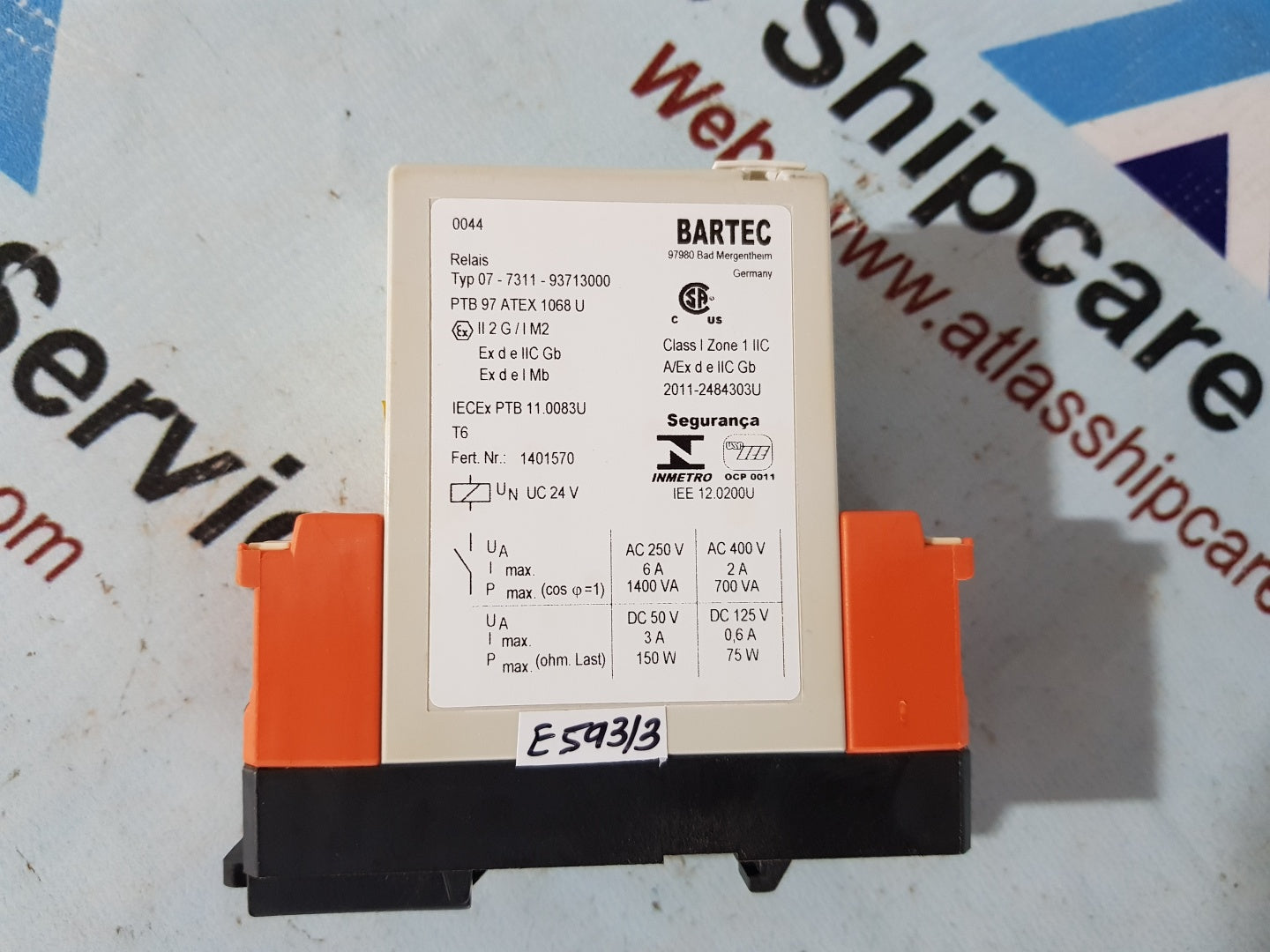 Bartec 07-7311-93713000 Isolator Terminal