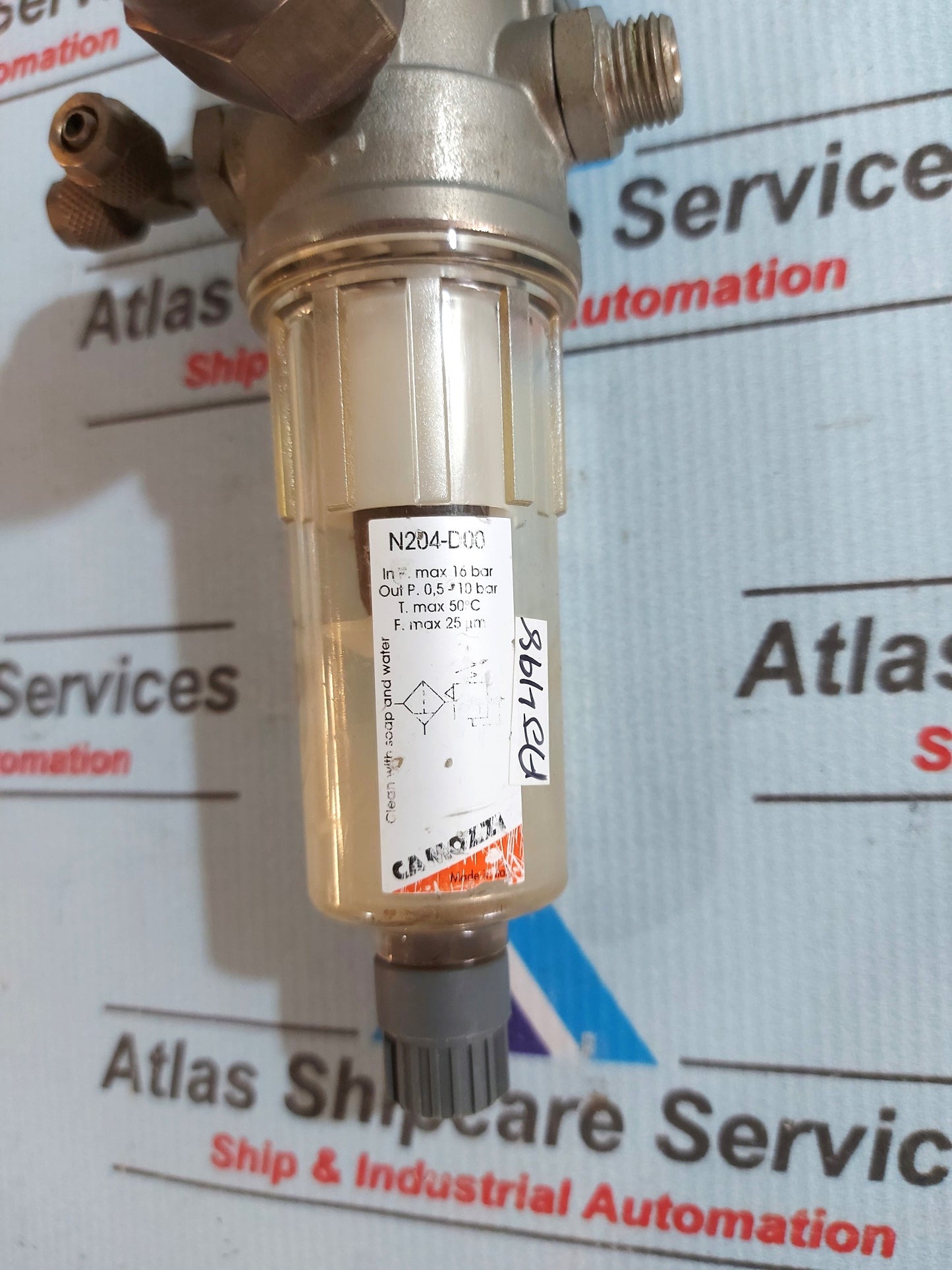 CAMAOZZI N204-D00 PNEUMATIC FILTER REGULATOR 16 BAR