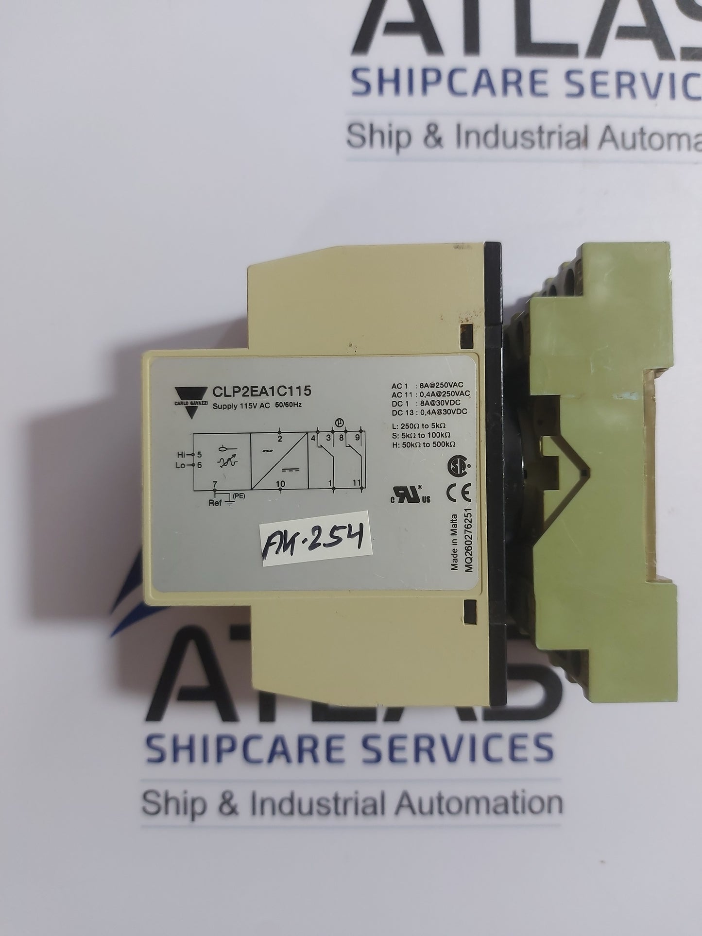 CARLO GAVAZZI CLP2EA1C115 CONDUCTIVE LEVEL CONTROLLER