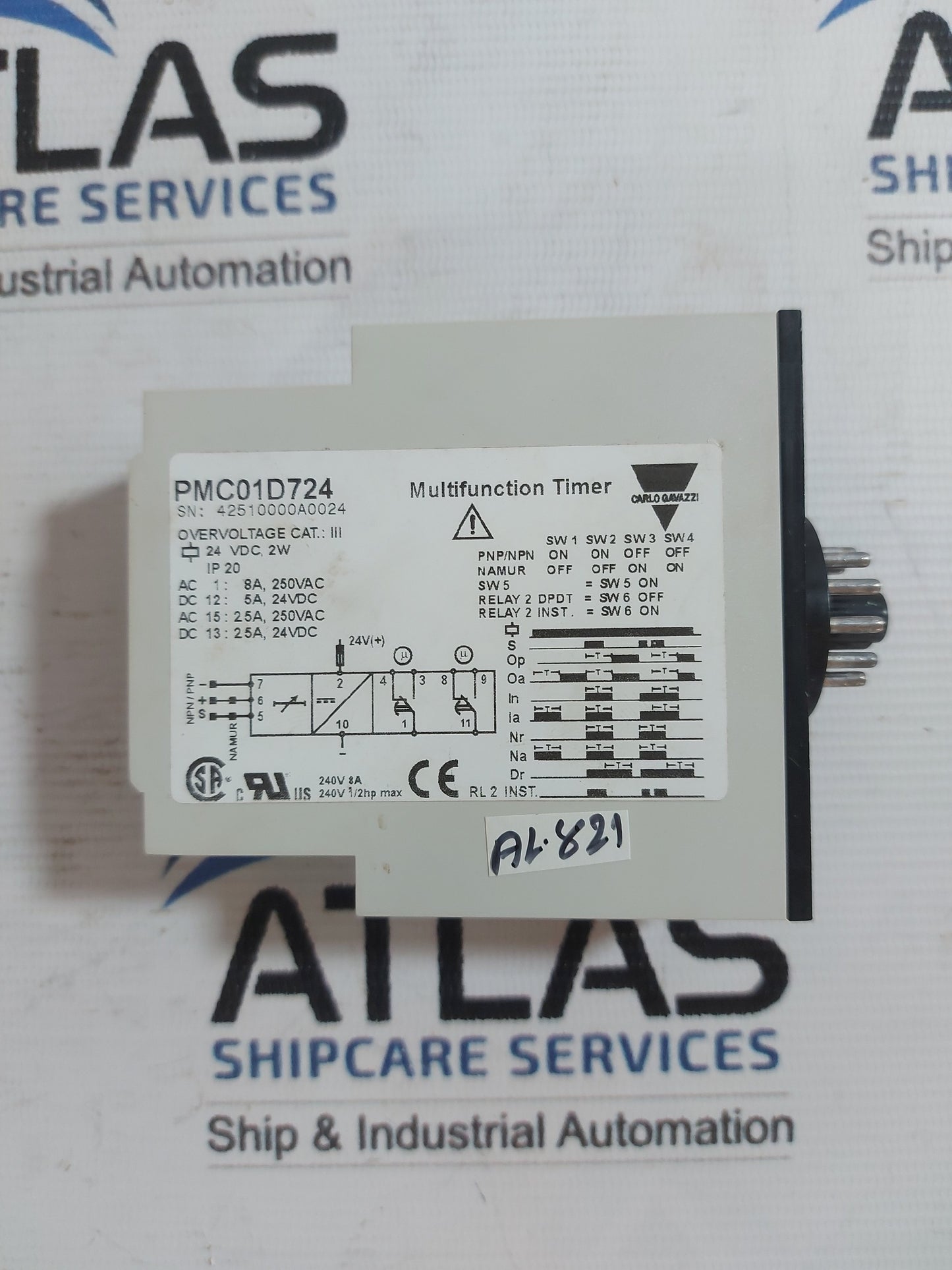 CARLO GAVAZZI PMC01D724 MULTIFUNCTION TIMER