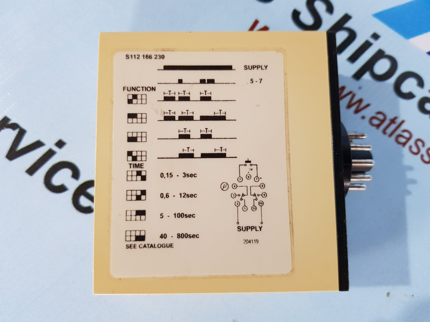 CARLO GAVAZZI S 112 166 230 INTERVAL TIMER EXTERNAL START