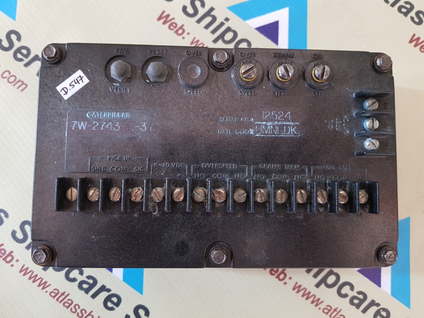 CATERPILLAR 7W-2743-3 CAT SPEED SWITCH – Atlas Shipcare Services