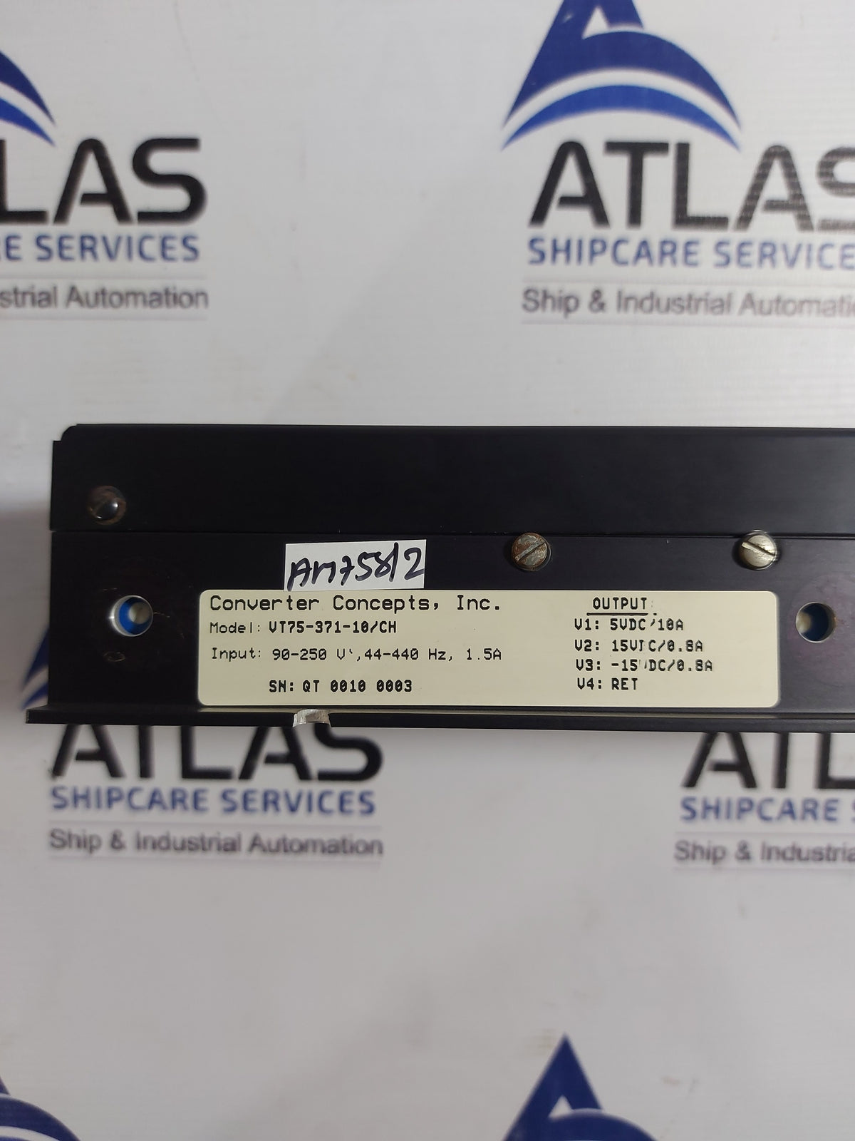 CCI CONVERTER CONCEPTS VT75-371-10/CH POWER SUPPLY