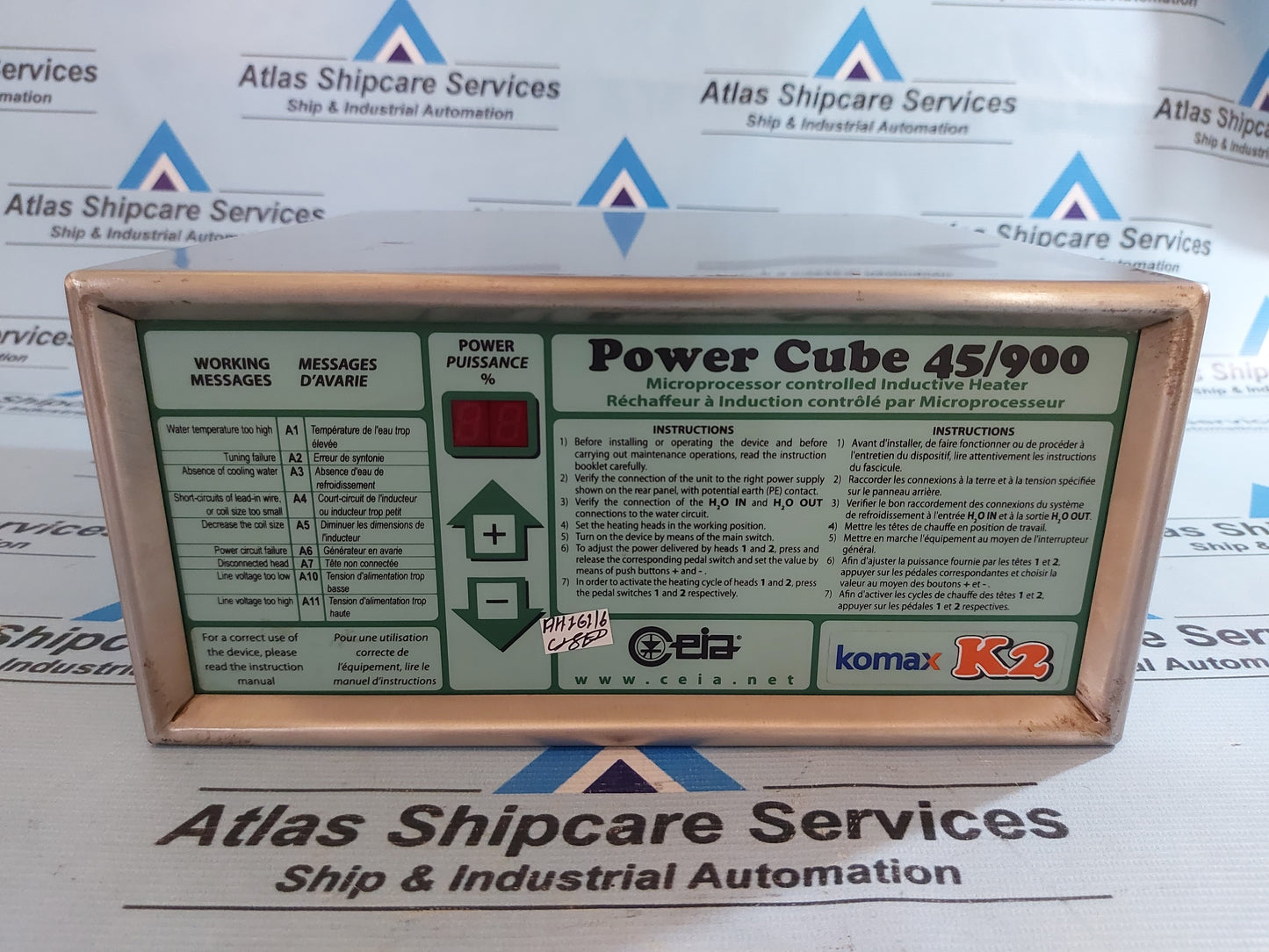 CEIA POWER CUBE 45/900 MICROPROCESSOR CONTROLLED INDUCTIVE HEATER