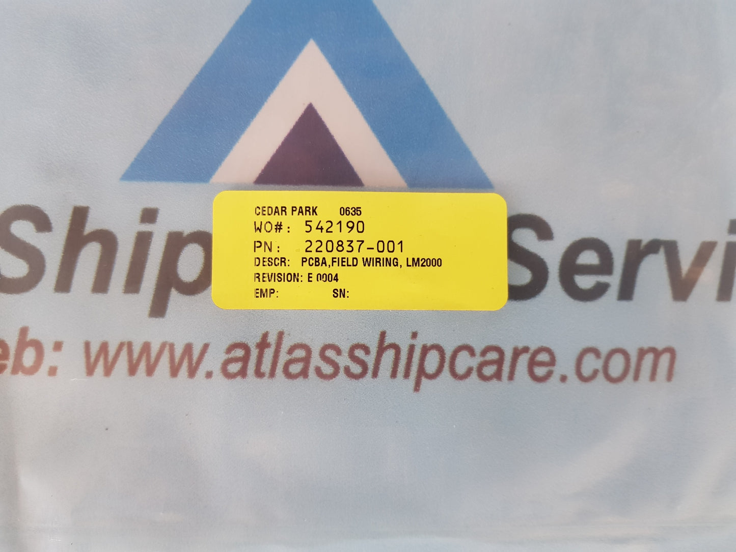 CHAMPION 220837-001 FIELD WIRING, LM2000 PCB