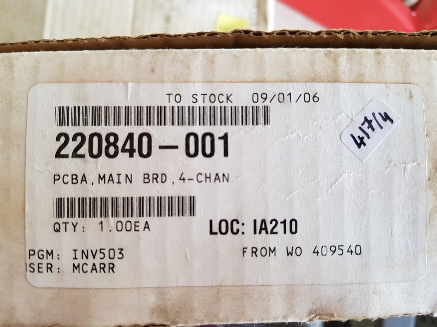 CHAMPION 220837-001 FIELD WIRING, LM2000 PCB