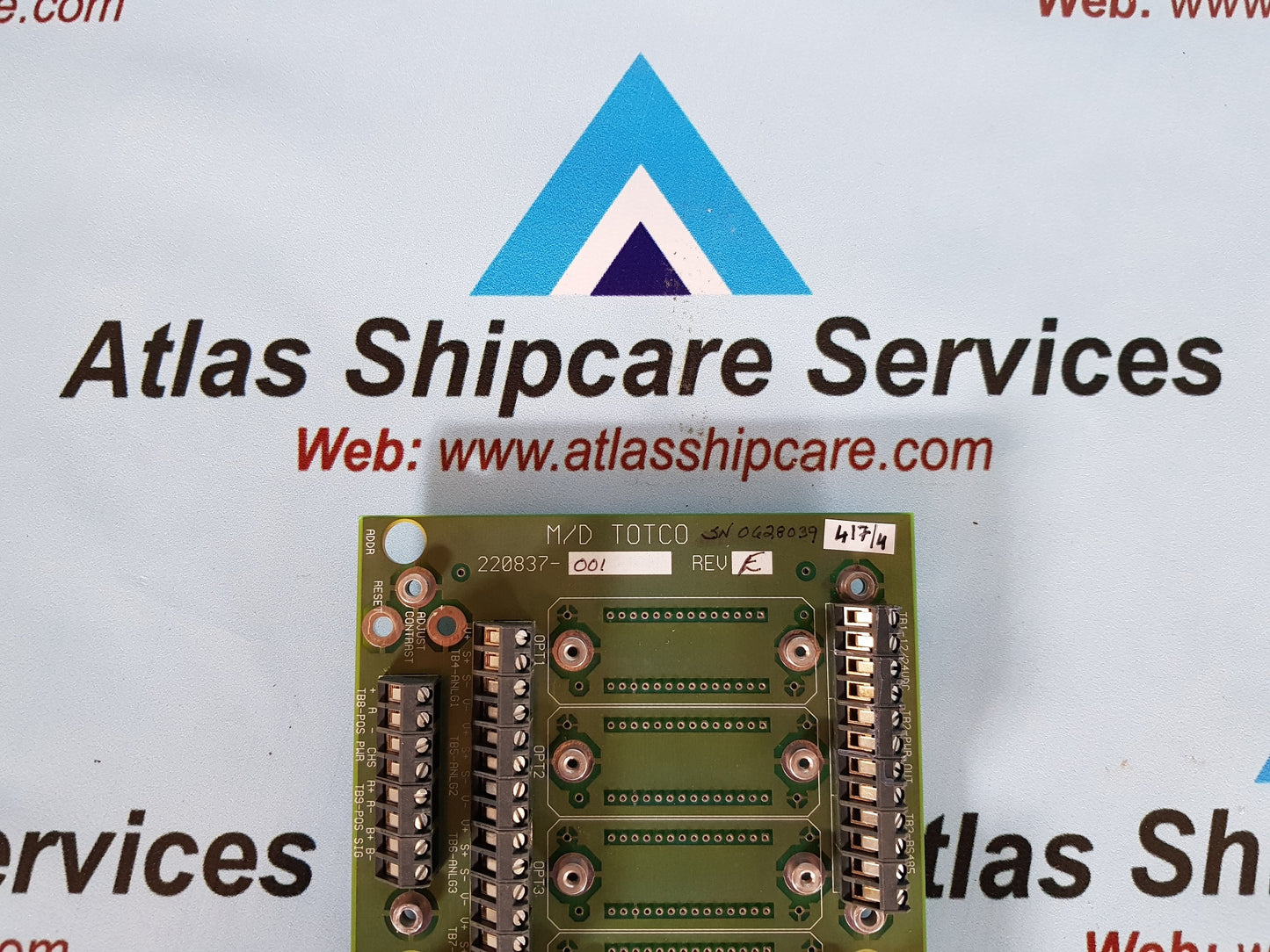 CHAMPION 220837-001 FIELD WIRING, LM2000 PCB