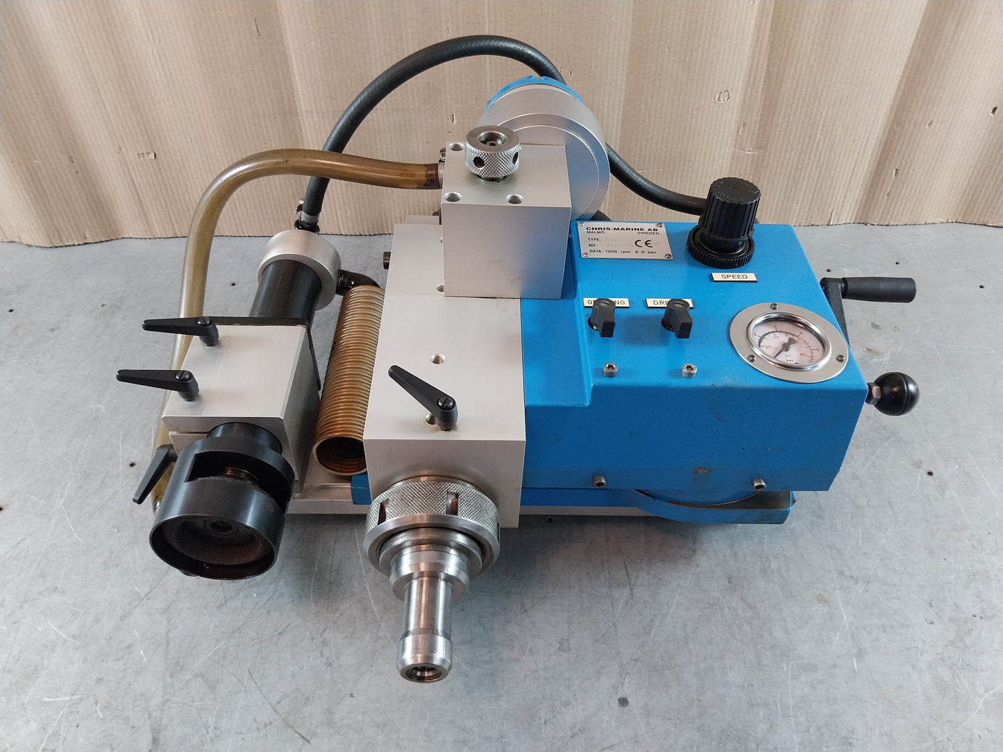 CHRIS-MARINE LCD VALVE SEAT GRINDING MACHINE 7500 RPM 6-9 BAR 0-140 PSI