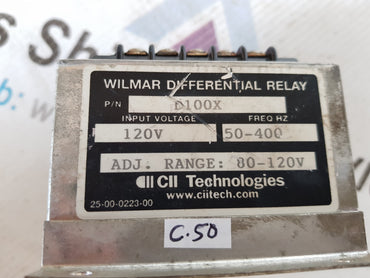 CII TECHNOLOGIES D100X WILMAR DIFFERENTIAL RELAY