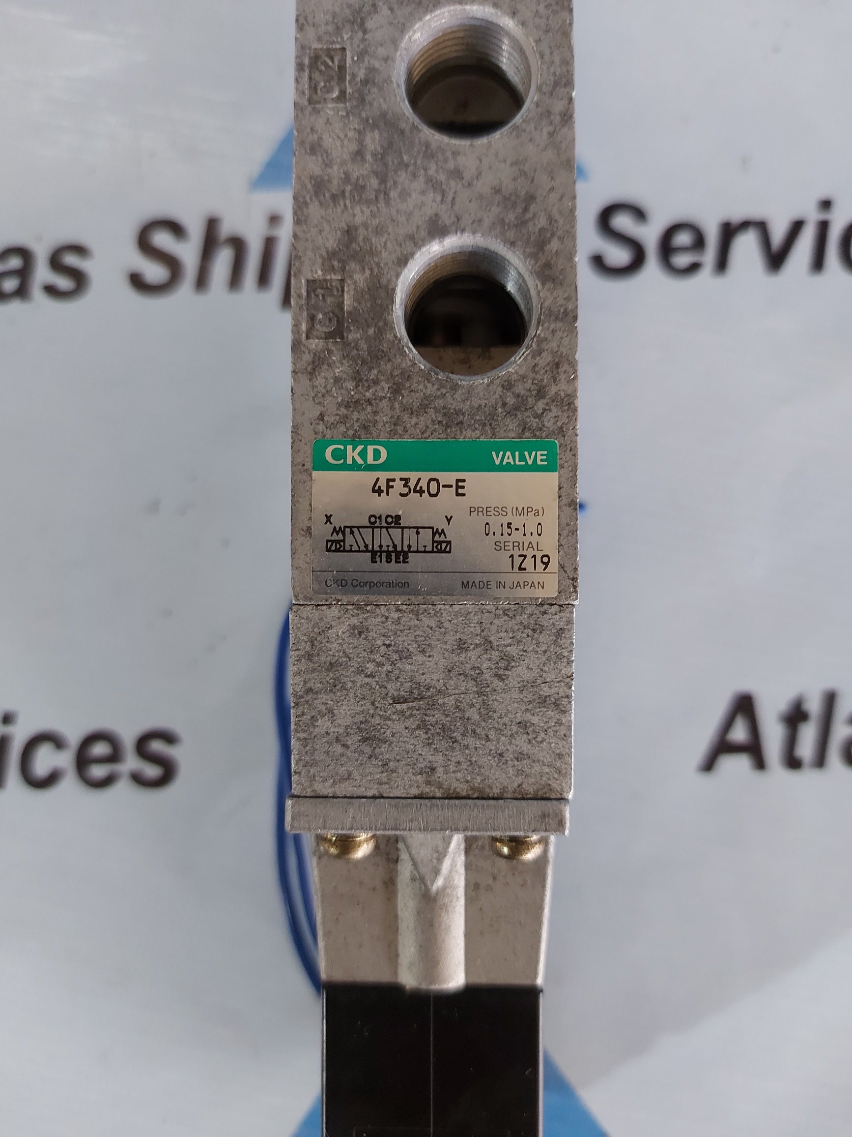 CKD 4F340-E SOLENOID VALVE – Atlas Shipcare Services CKD 4F340-E SOLENOID VALVE – Atlas Shipcare Services