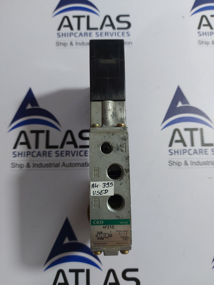 CKD 4F210 PNEUMATIC SOLENOID VALVE AC110V PILOT OPERATED 0.1-1.0 MPa ...