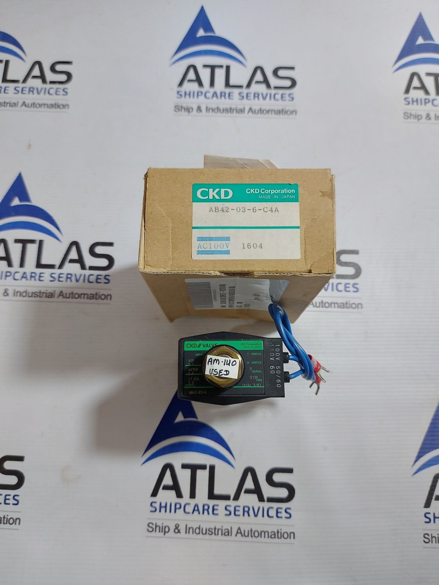 CKD AB42-03-6-C4A-AC100V SOLENOID VALVE