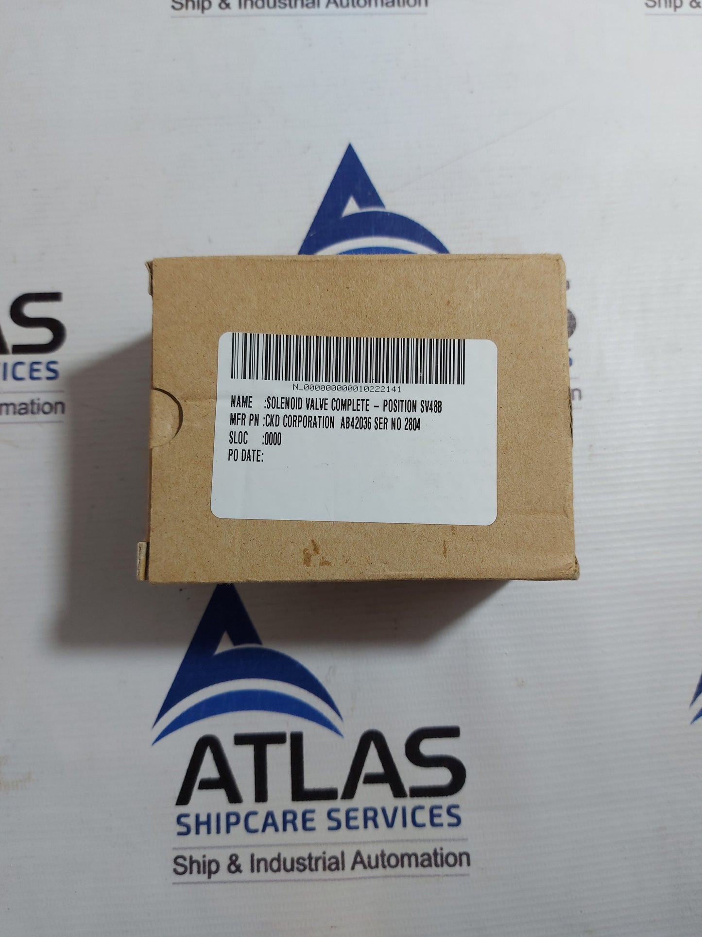 CKD AB42-03-6-C4A-AC100V SOLENOID VALVE