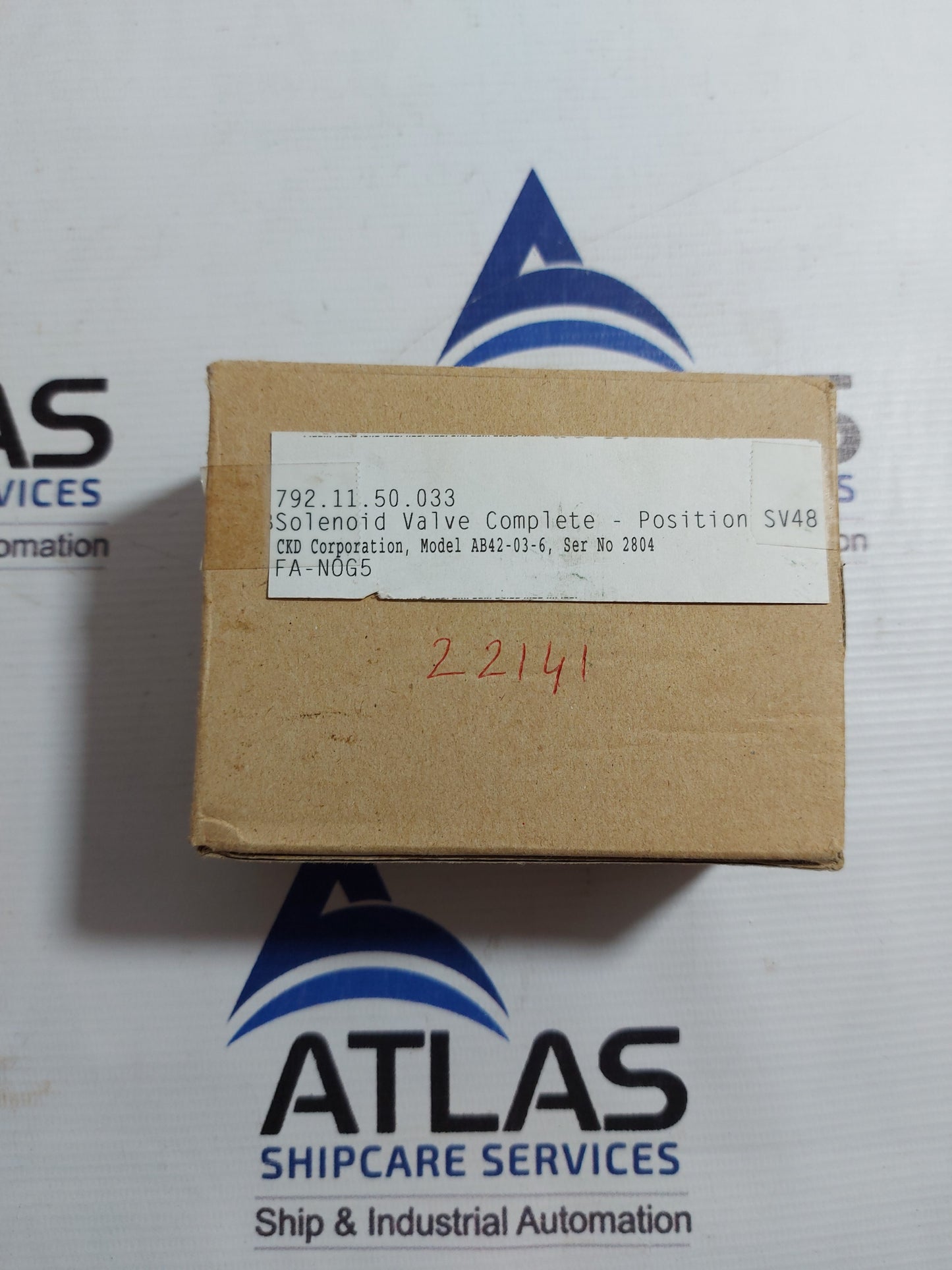 CKD AB42-03-6-C4A-AC100V SOLENOID VALVE