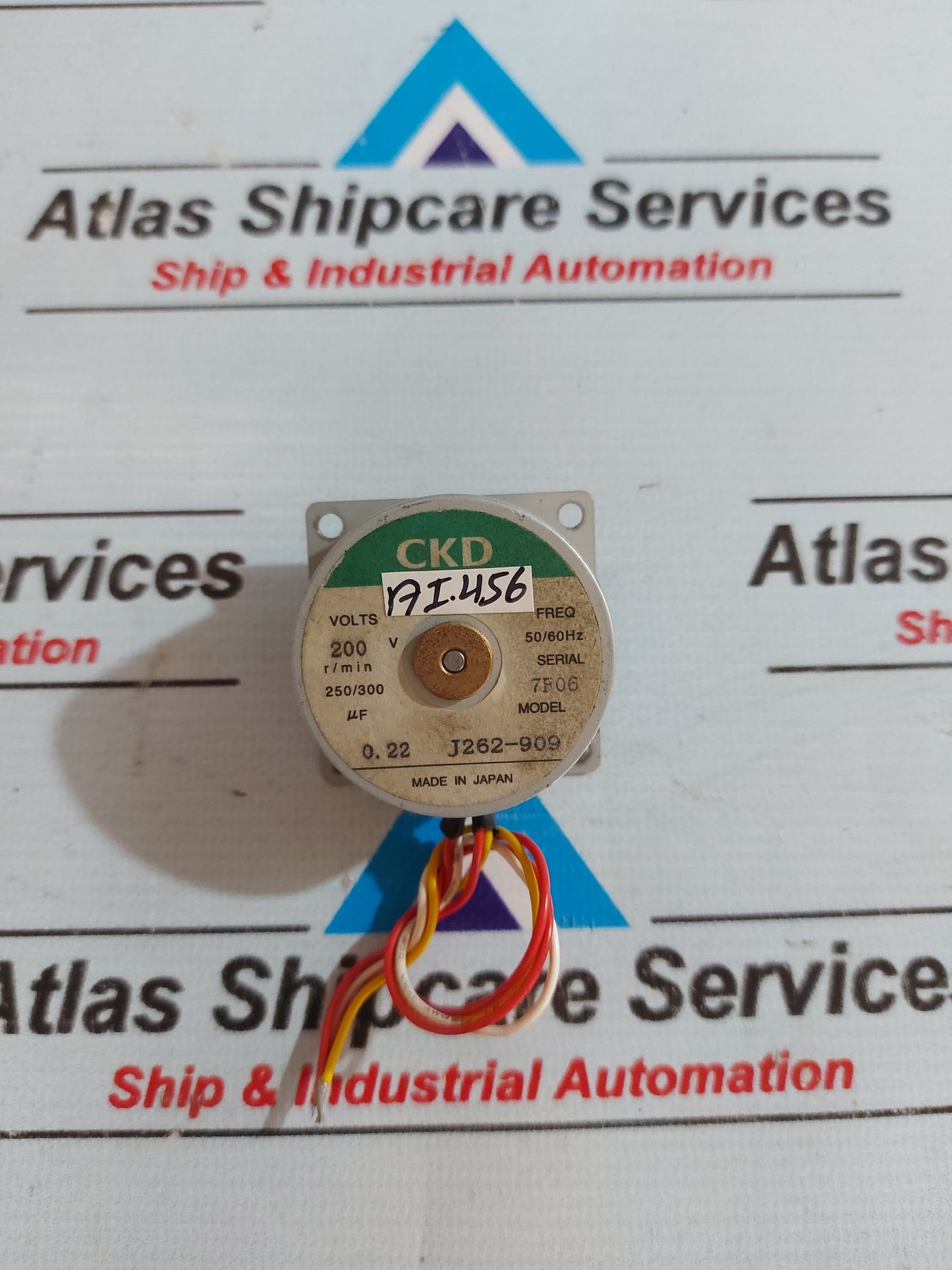 CKD J262-909 STEPPER MOTOR 200V 50/60Hz