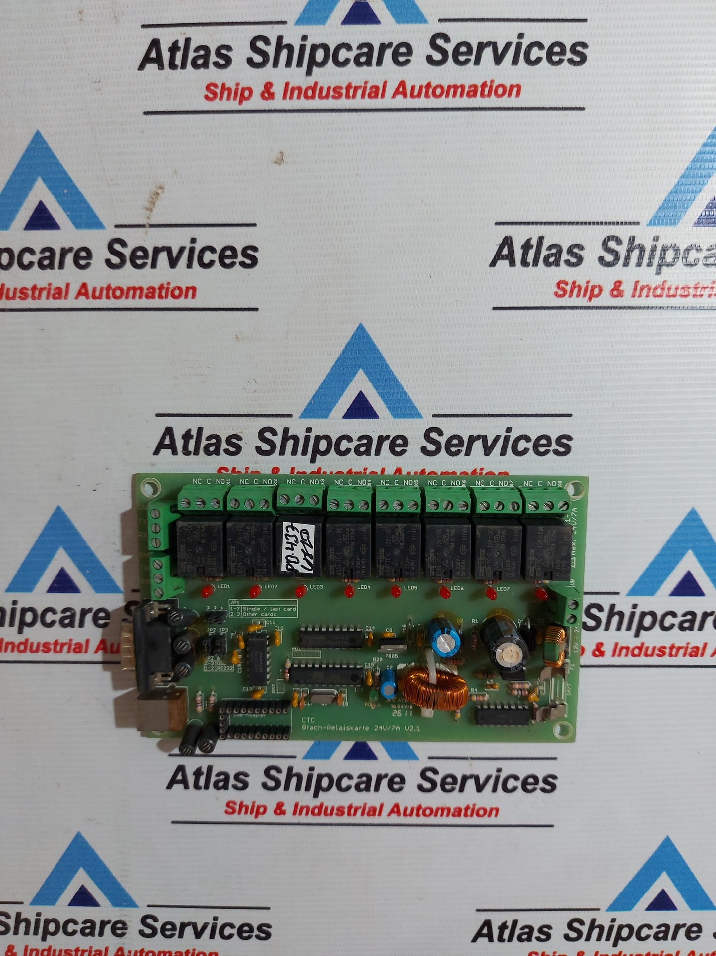 CONRAD CTC 8FACH-RELAISKARTE 24V/7A V2.1 PCB CARD