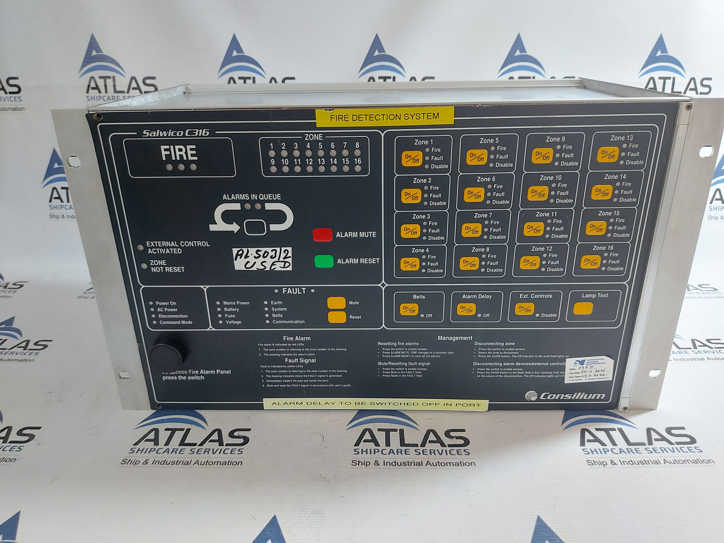 CONSILIUM SALWICO C316 FIRE ALARM CONTROL PANEL