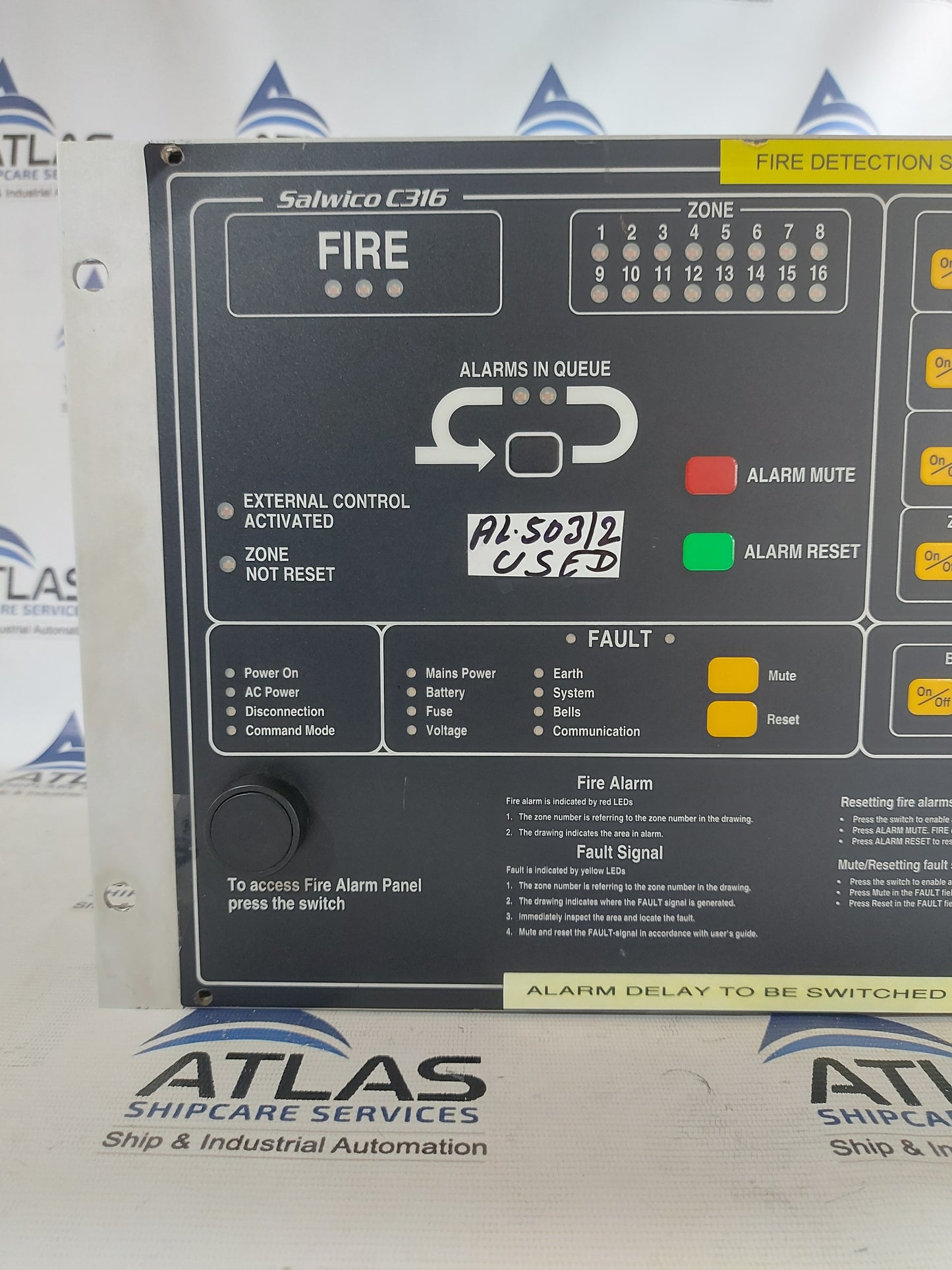 CONSILIUM SALWICO C316 FIRE ALARM CONTROL PANEL