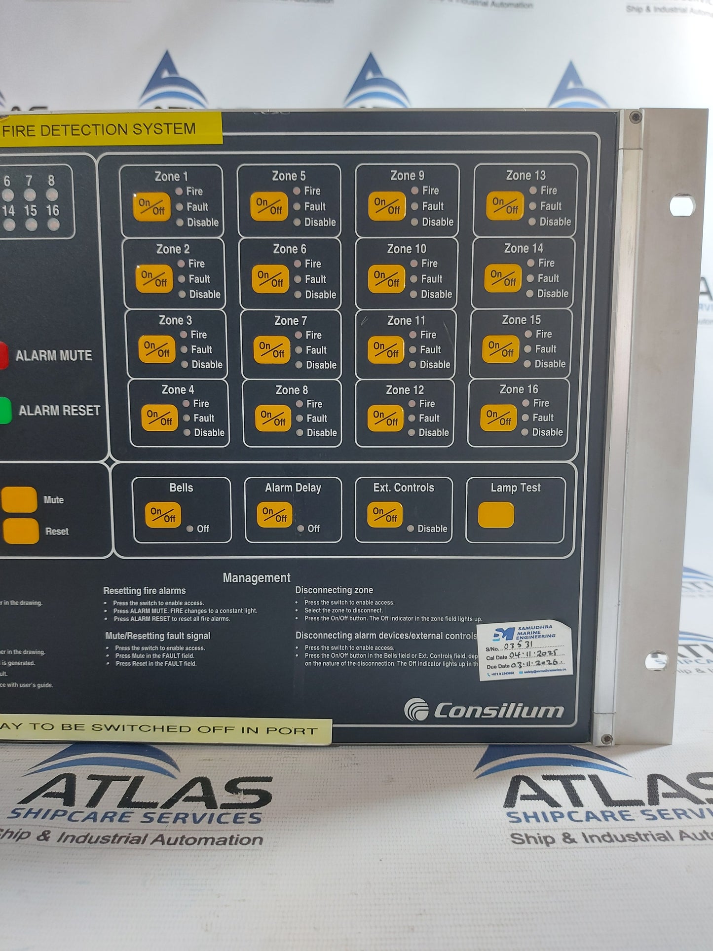 CONSILIUM SALWICO C316 FIRE ALARM CONTROL PANEL