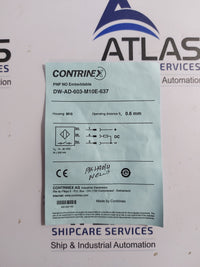 CONTRINEX DW-AD-603-M10E-637 INDUCTIVE PROXIMITY SWITCH SENSOR