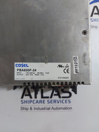 COSEL PBA600F-24 POWER SUPPLY 100-240VAC 50-60Hz 24V 27A