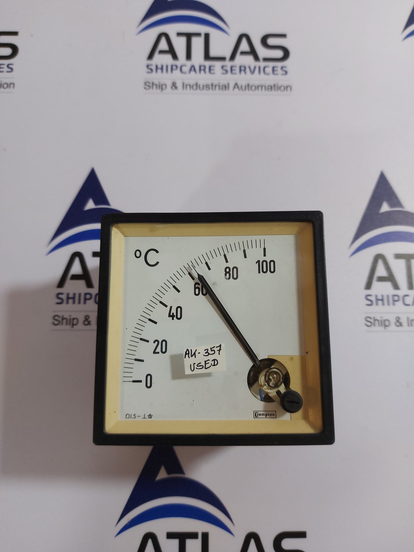 CROMPTON 0-100'C ANALOG PANEL METER