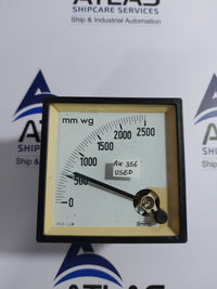 CROMPTON 0-2500 mmwg ANALOG PANEL METER