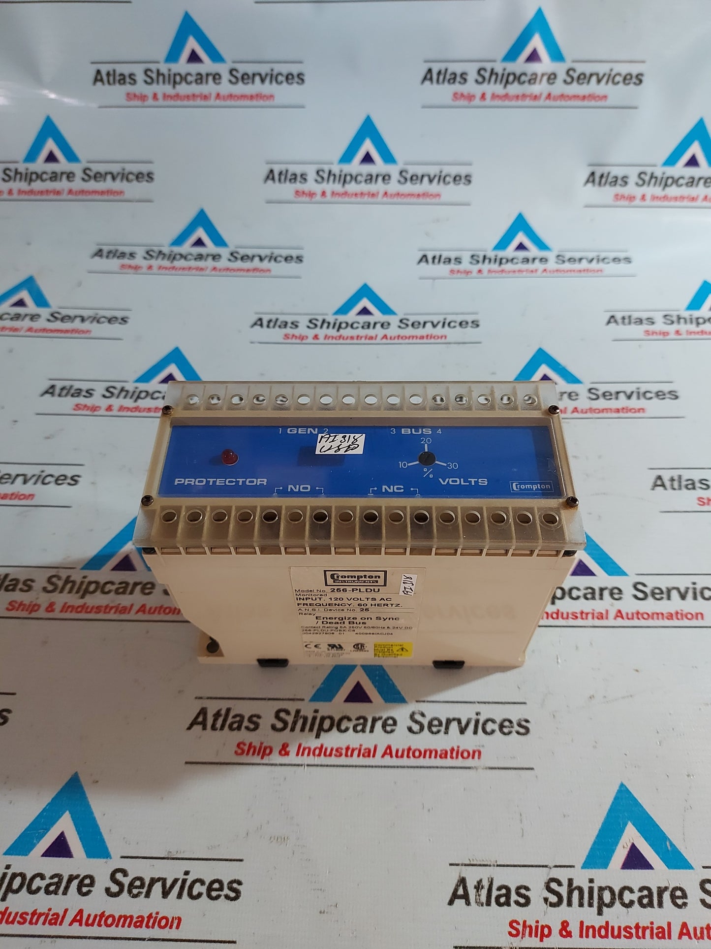 CROMPTON 256-PLDU-PQBX-C6 PROTECTION RELAY 120VAC