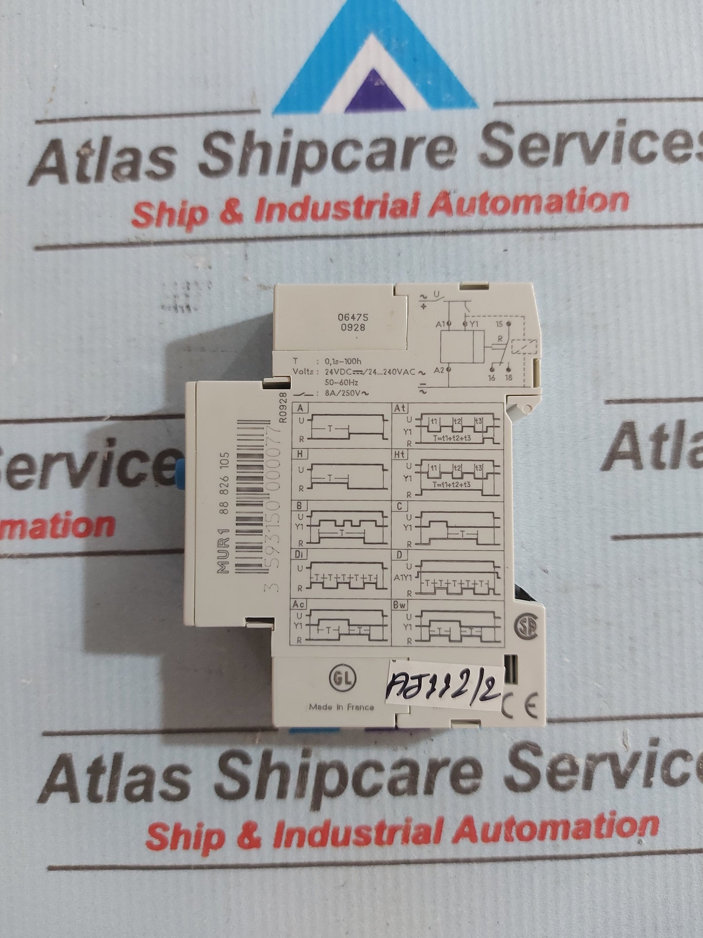 CROUZET MUR1 88826105 24VDC 240VAC TIME RELAY