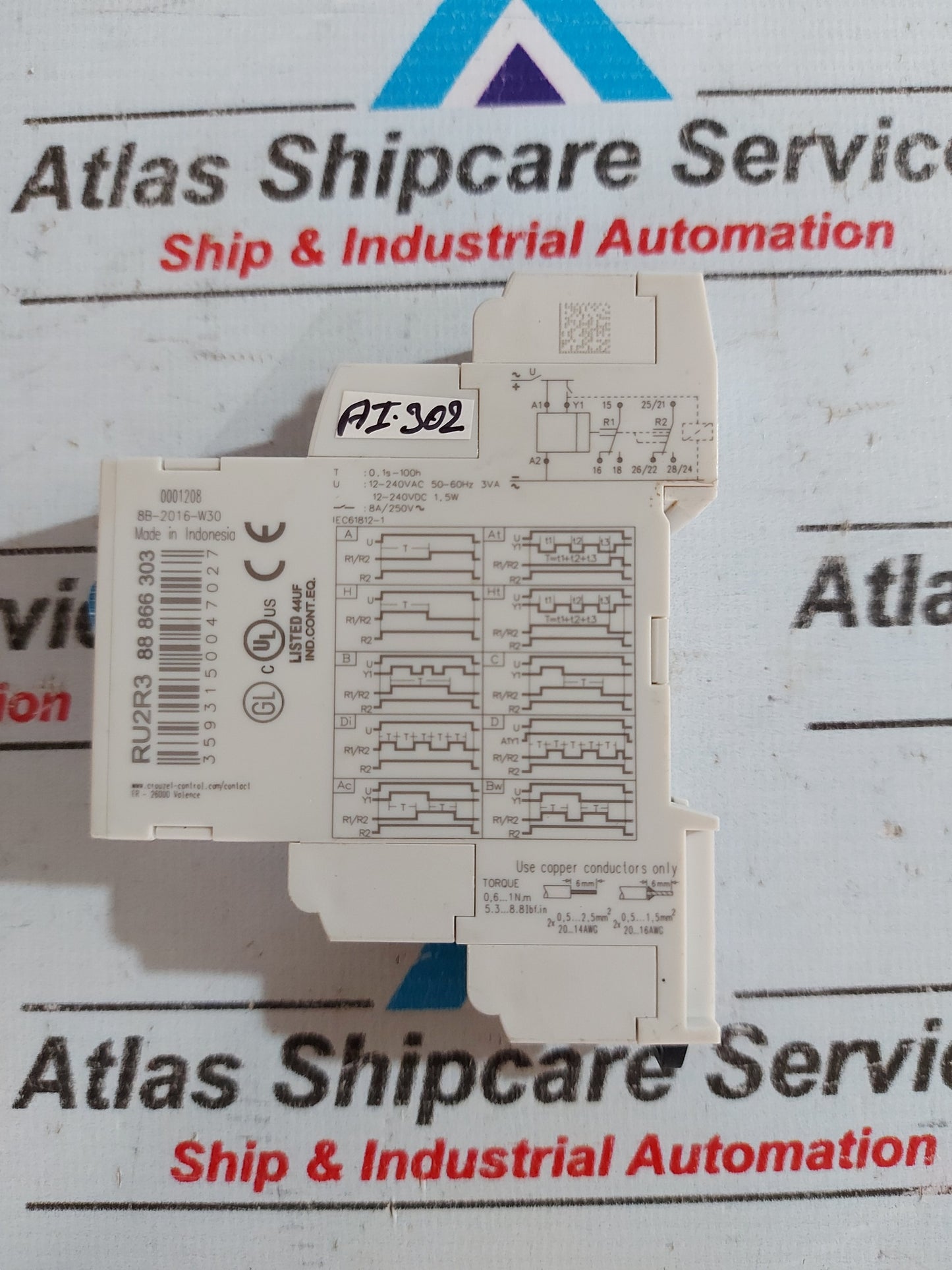 CROUZET RU2R3 88866303 INTELLIGENT TIMER RELAY