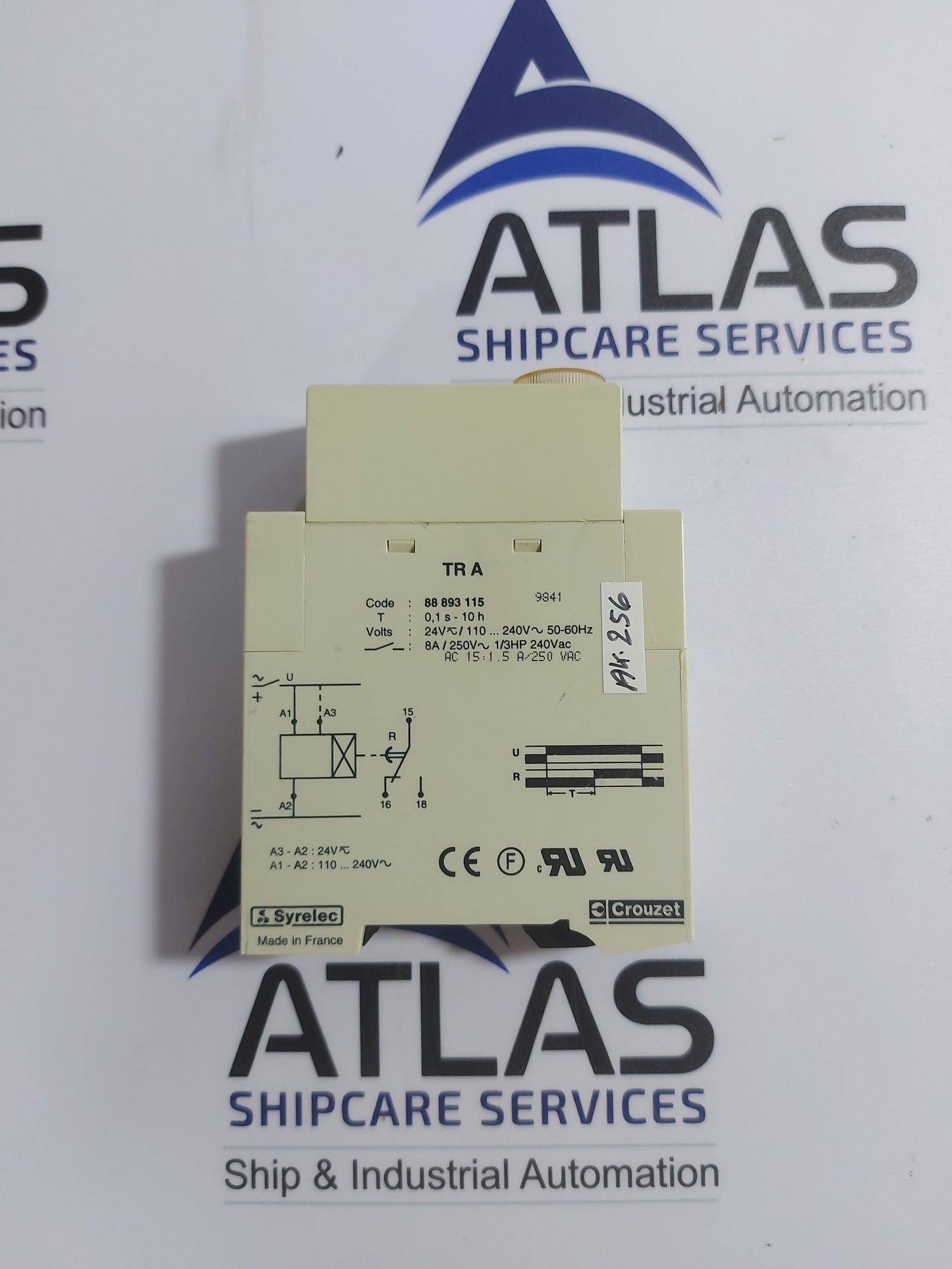CROUZET SYRELEC TR A TIME DELAY RELAY 88 893 115 24V~/110..240V~ 50-60Hz