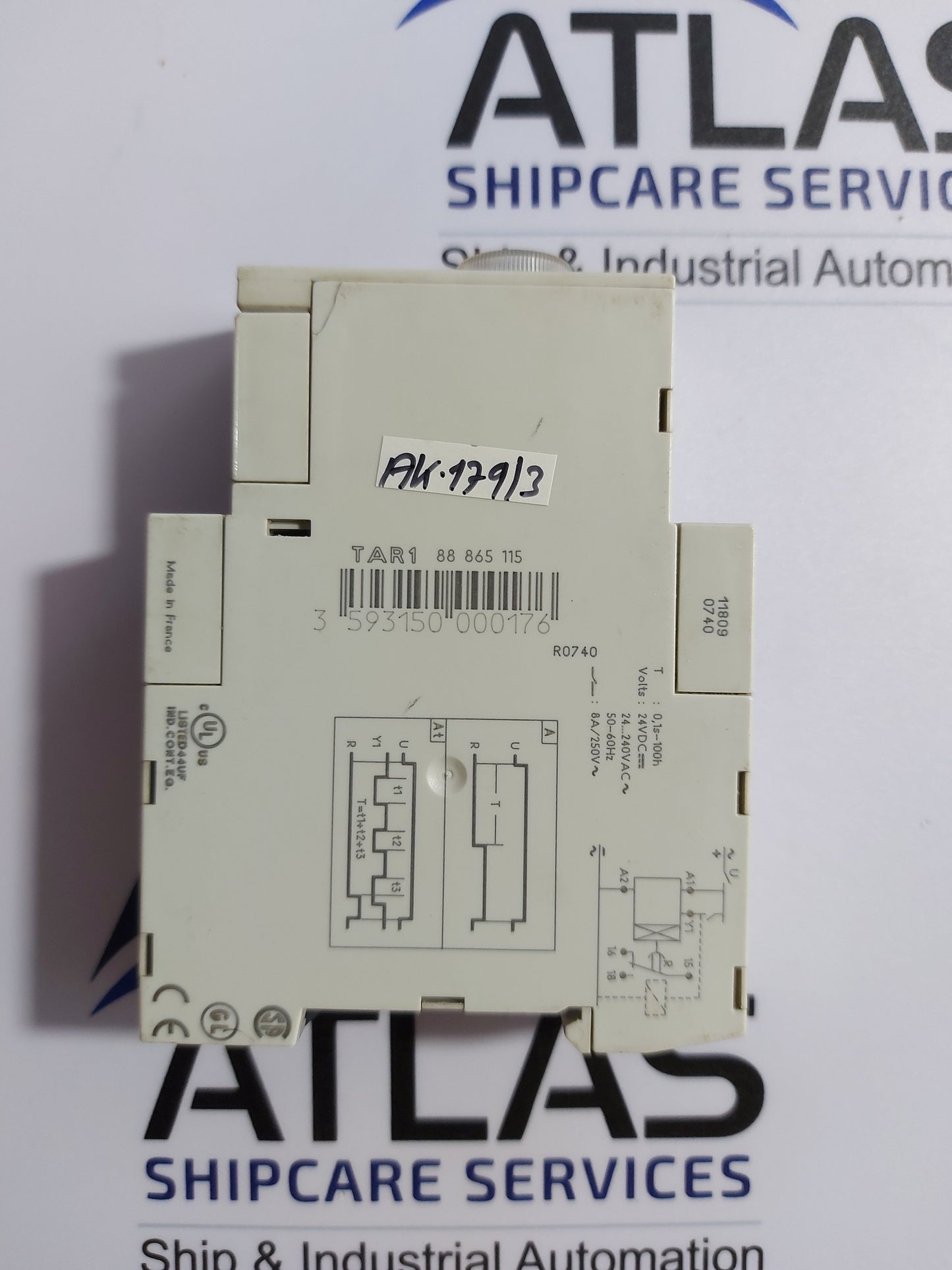 CROUZET TAR1 88865115 TIME DELAY RELAY 0.1s-100h