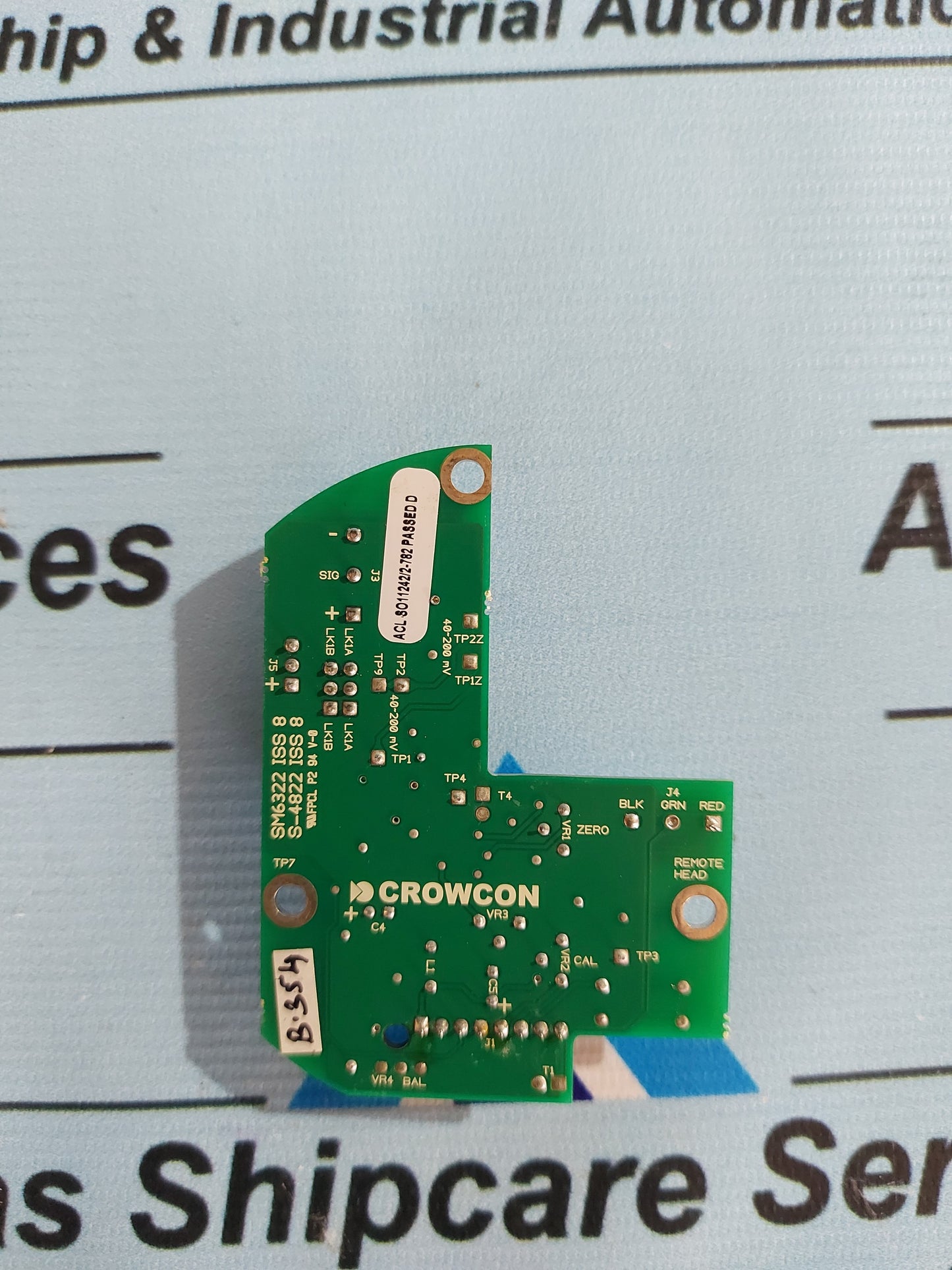 CROWCON SM6322 ISS 8 PCB CARD S-4822 ISS 8