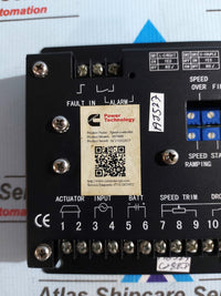 CUMMINS S6700H ELECTRONIC GENERATOR SPEED CONTROLLER PANEL